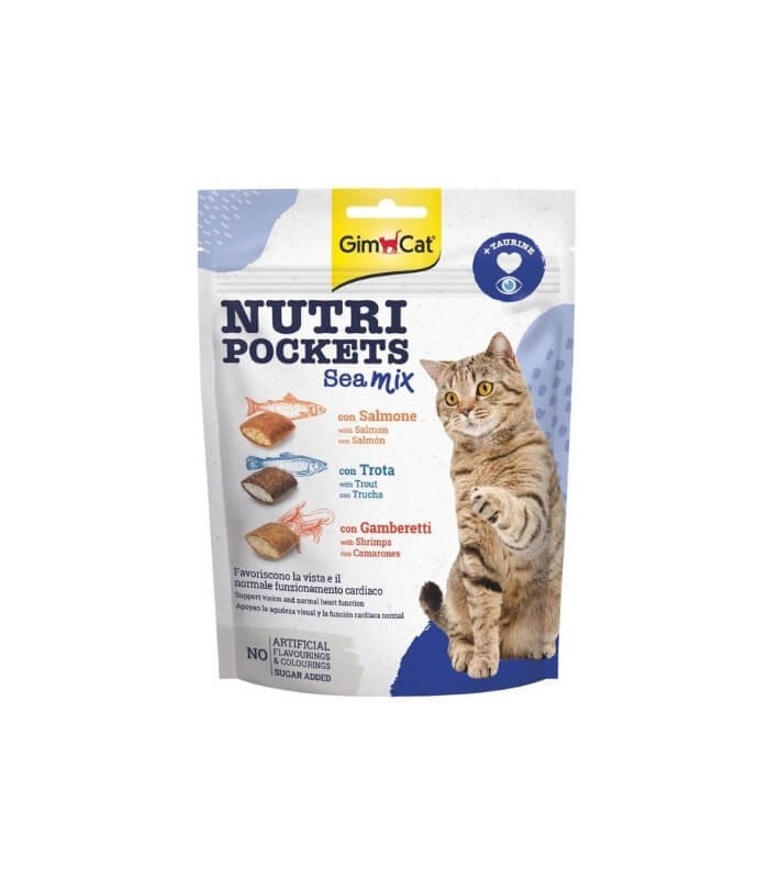 GimCat Nutripockets Taurinli Kedi Ödülü Sea Mix 150Gr