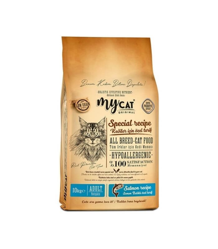 Mycat Original Hypoallergenic Skin Care Somon Balıklı Kedi Maması 10kg