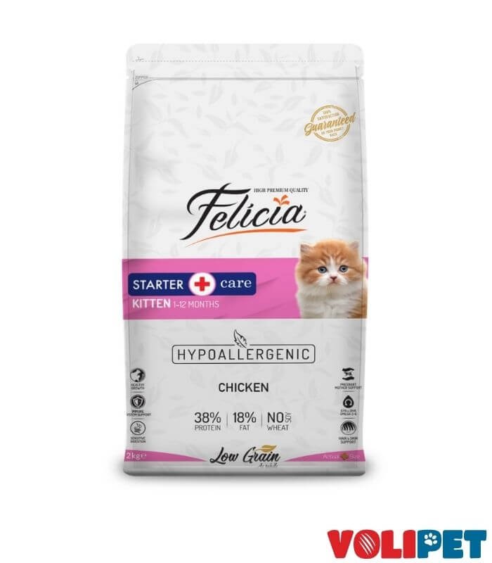 Felicia Az Tahıllı Hypo-Allergenic Tavuklu Yavru Kedi Maması 2 Kg