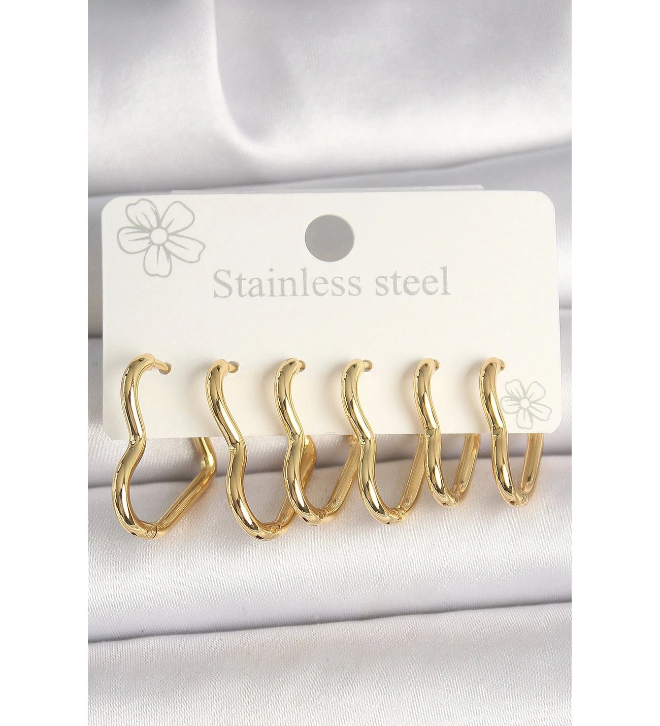 ÇELİK KALP DETAYLI KÜPE 