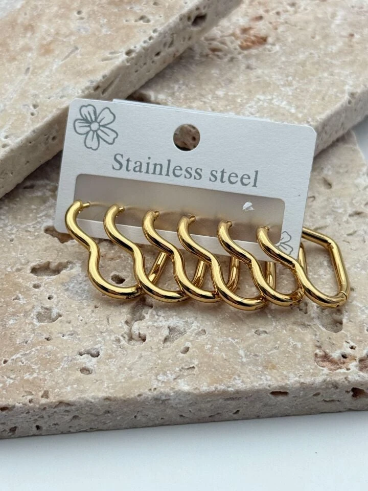 ÇELİK KALP DETAYLI KÜPE 