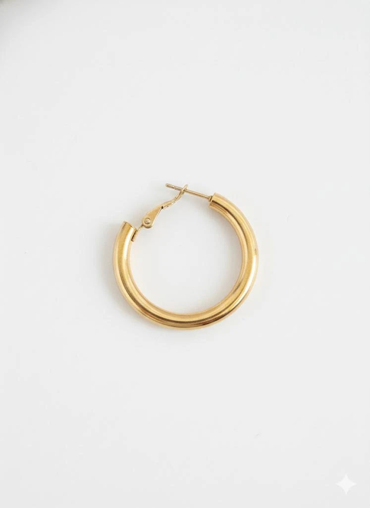 ÇELİK HALKA KÜPE (ALTIN)