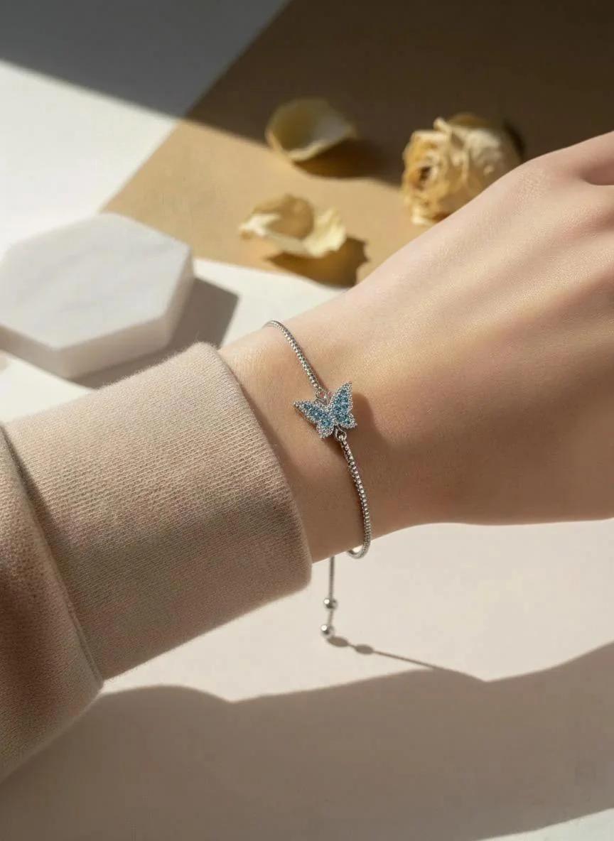 kelebek detaylı bileklik 