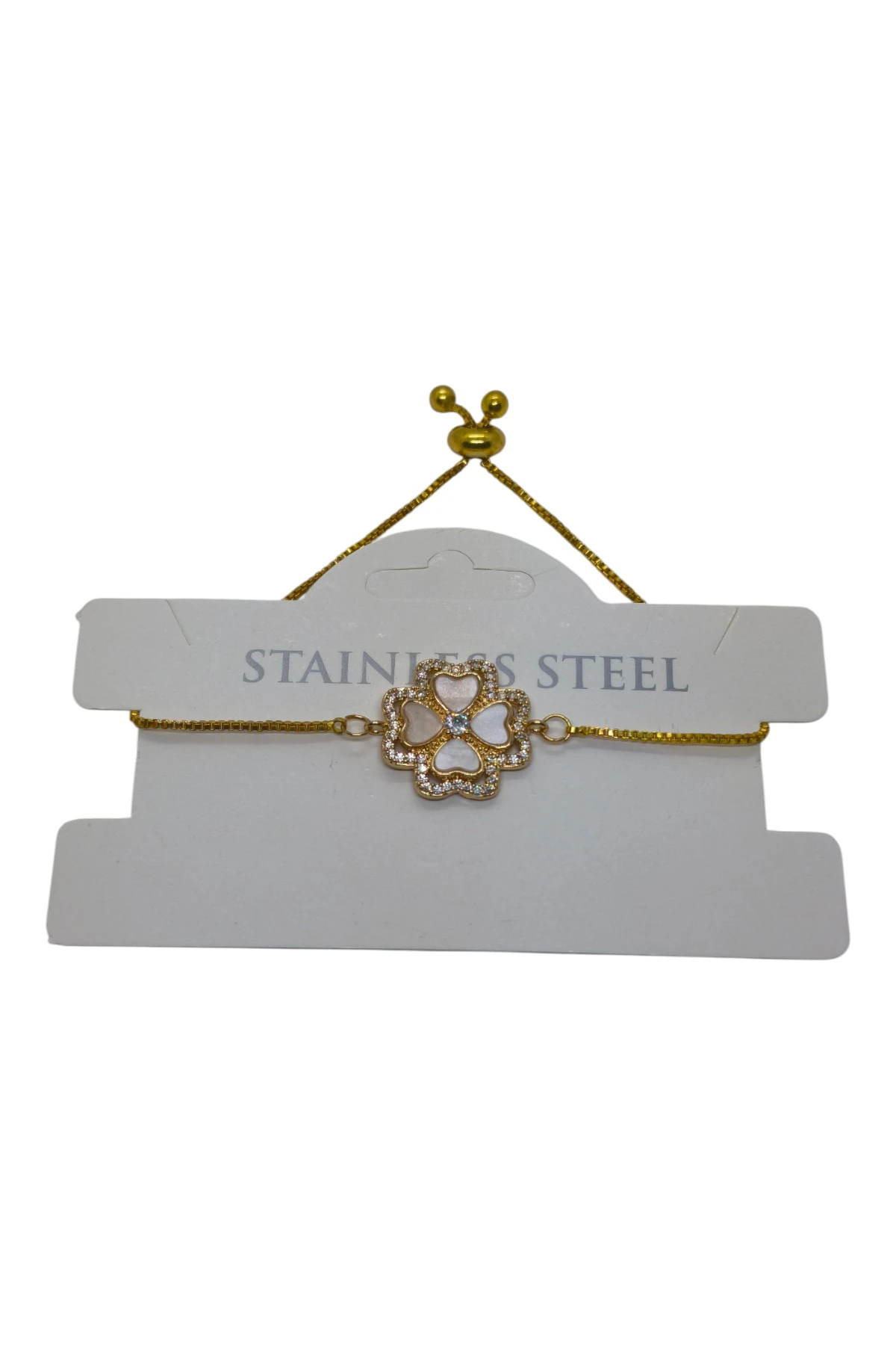 Tekli yonca yonca bileklik (ALTIN)