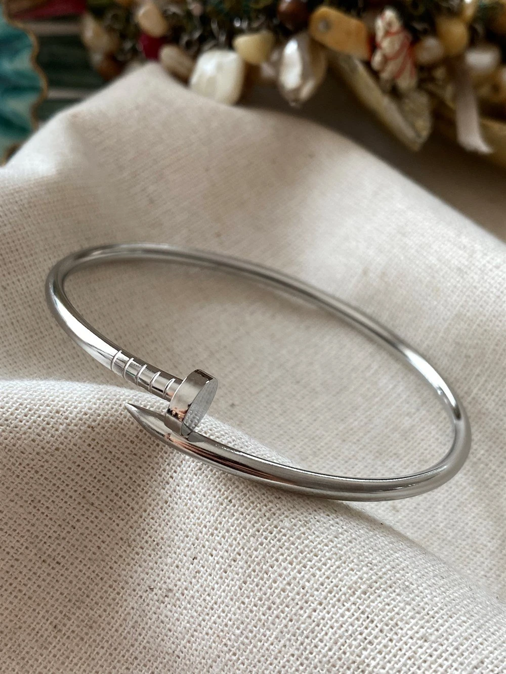 çivi model bileklik (GÜMÜŞ)