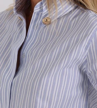 Açık Mavi-Beyaz Çizgili