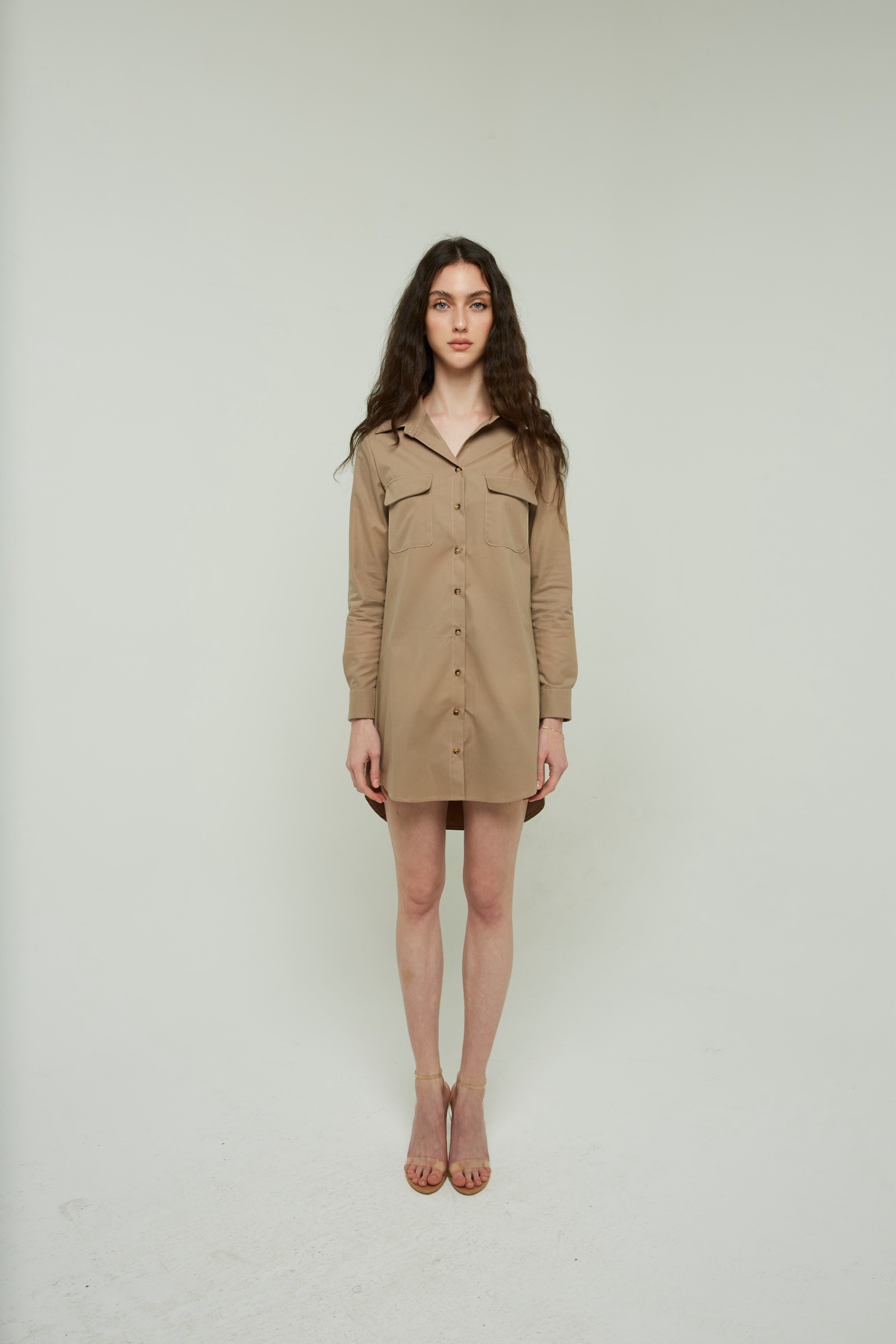 Cameline Shirt Dress