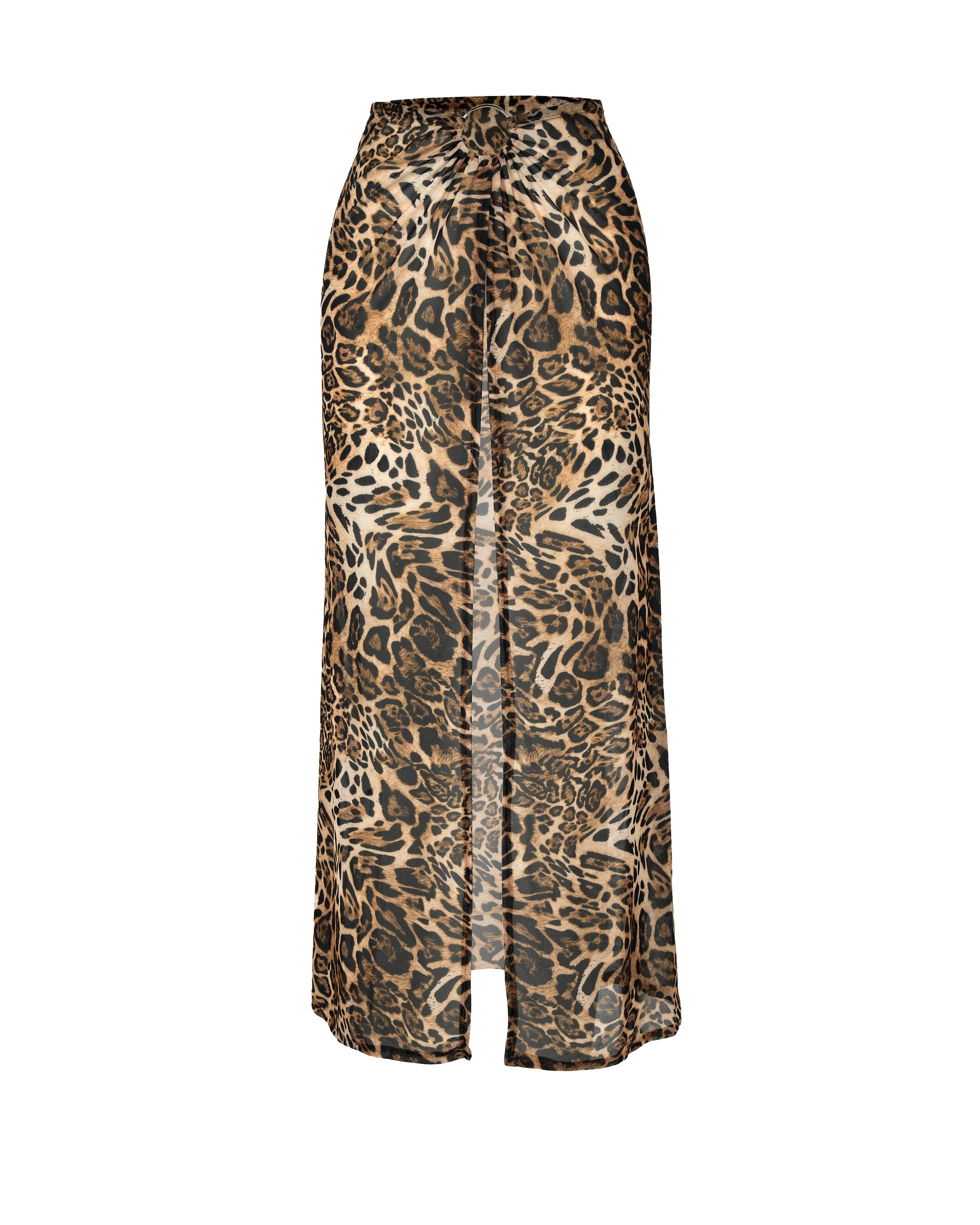 Halka Etek/Elbise - Leopar image