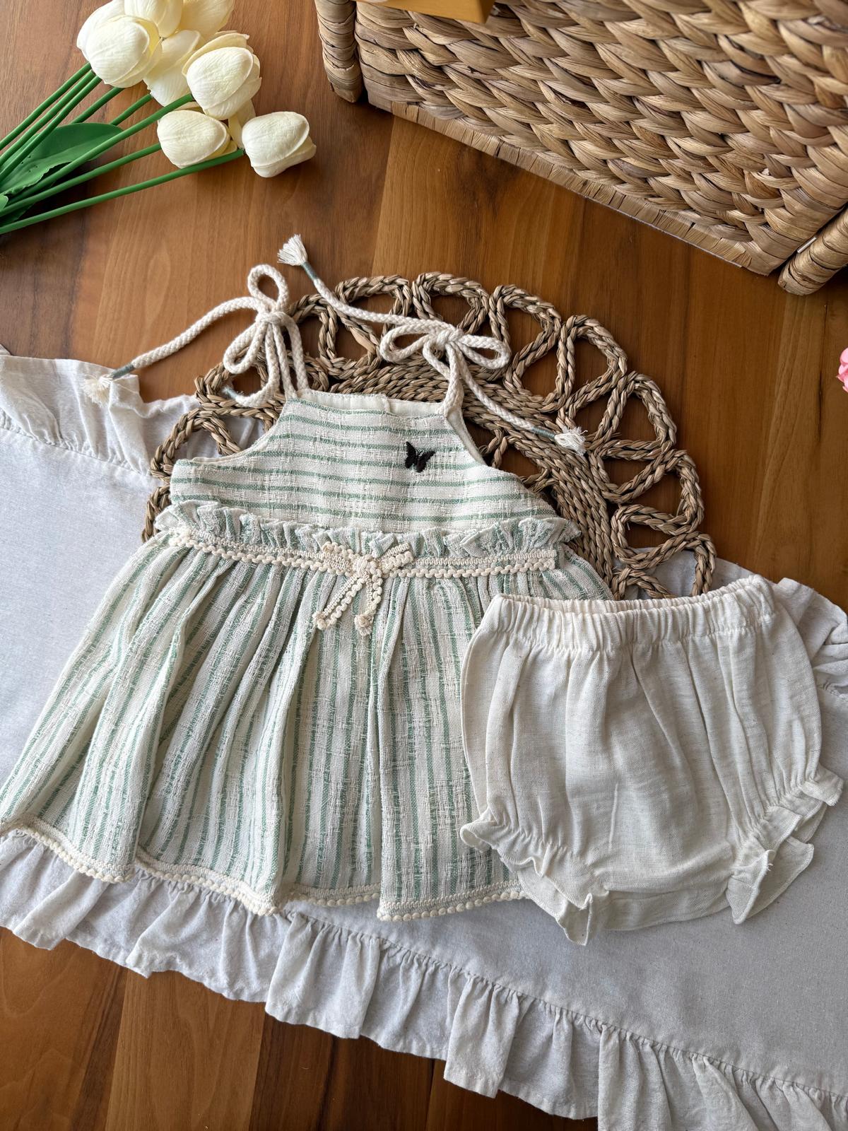 Kız Bebek Lindsey Mint 2'li Takım