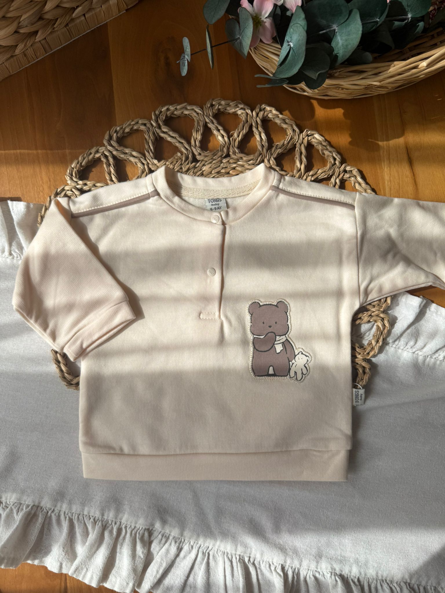 Erkek Bebek Bear 2'li Takım