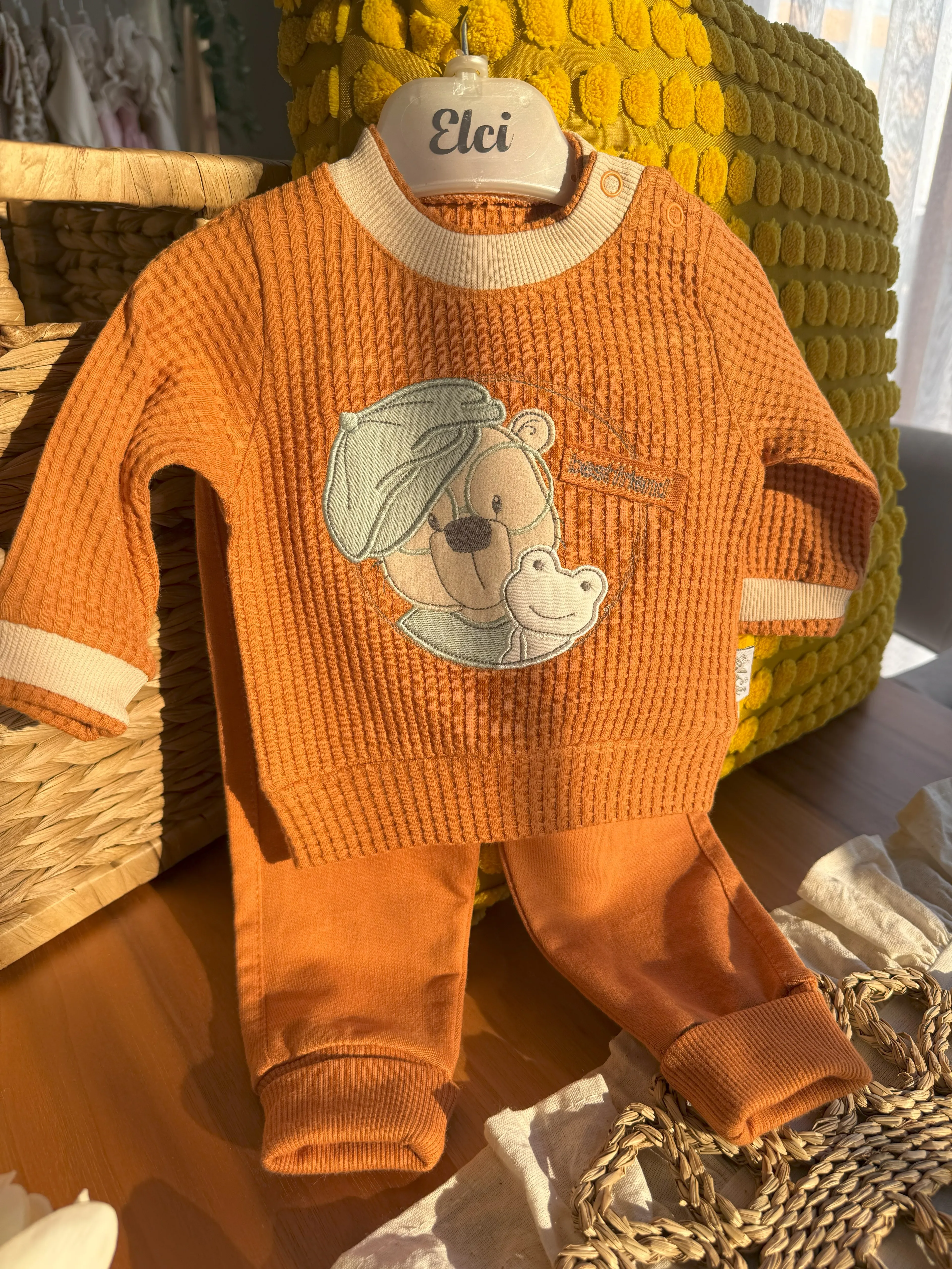 Erkek Bebek Tarçın Dedektif Ayı 2'li Takım