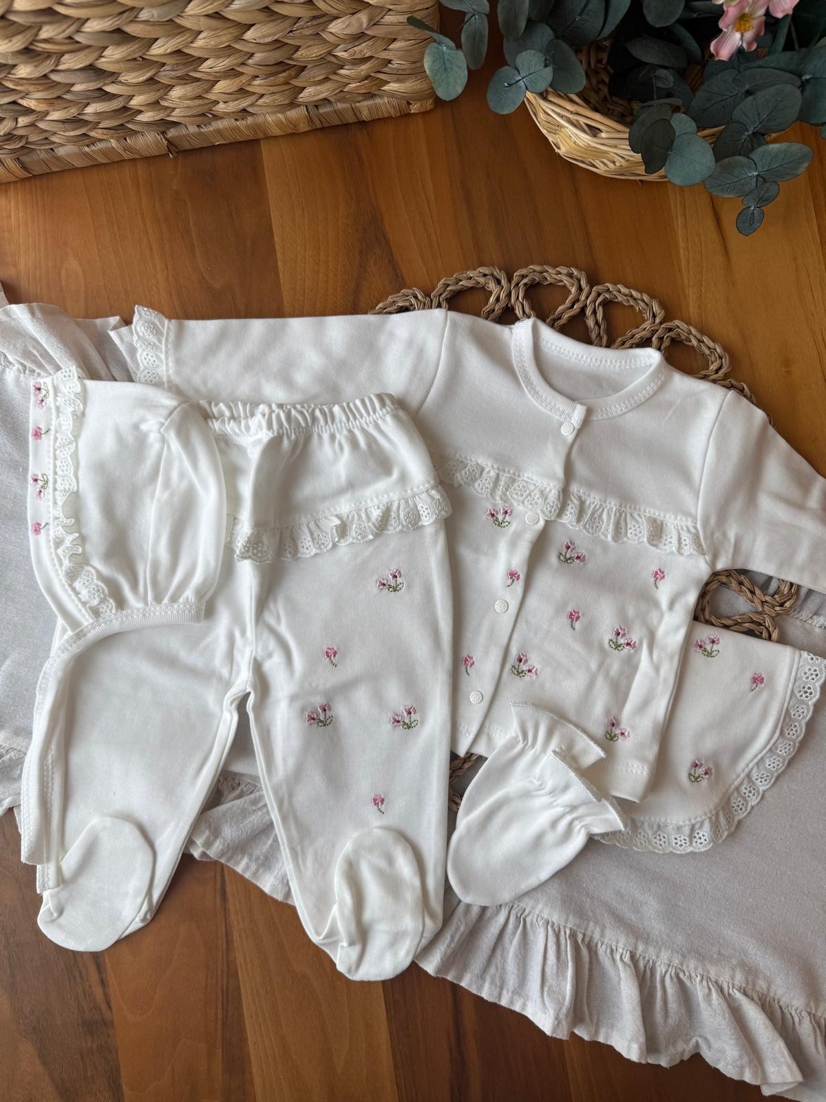 Kız Bebek 0-3 Ay 5'li Set