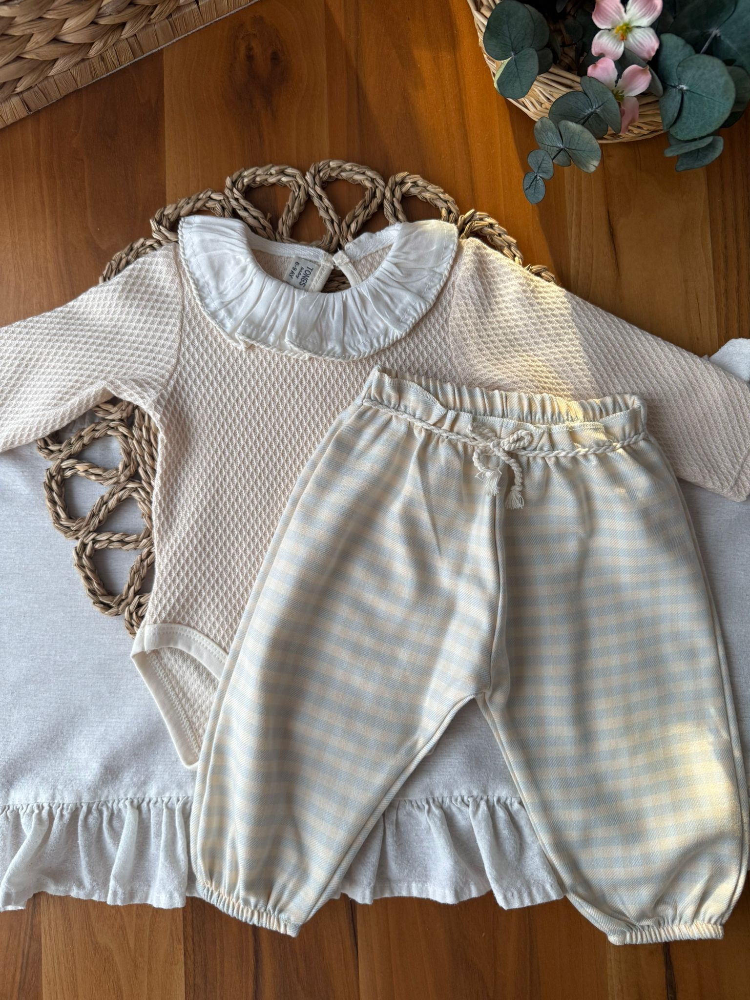 Kız Bebek College Bodyli Takım