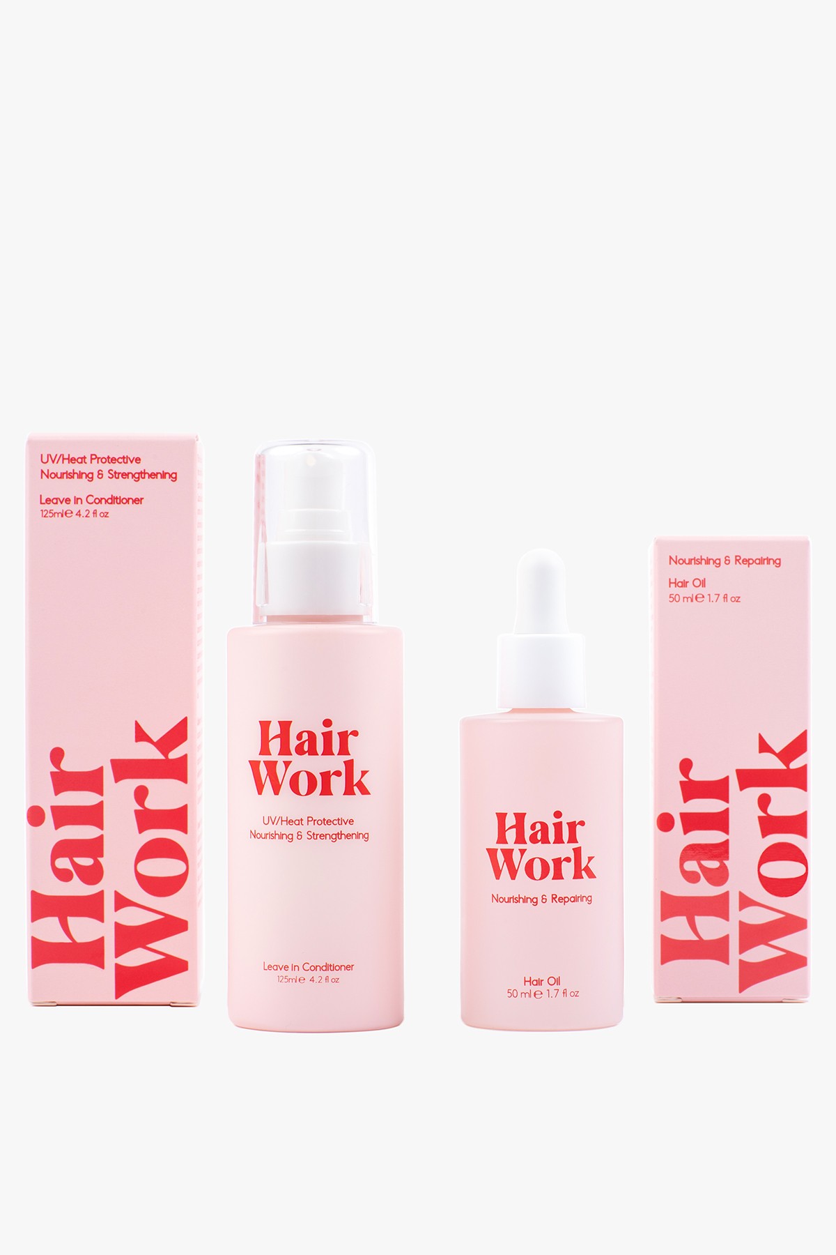 Hair Work Saç Bakım Seti - Saç Bakım Yağı ve Sıvı Saç Bakım Kremi