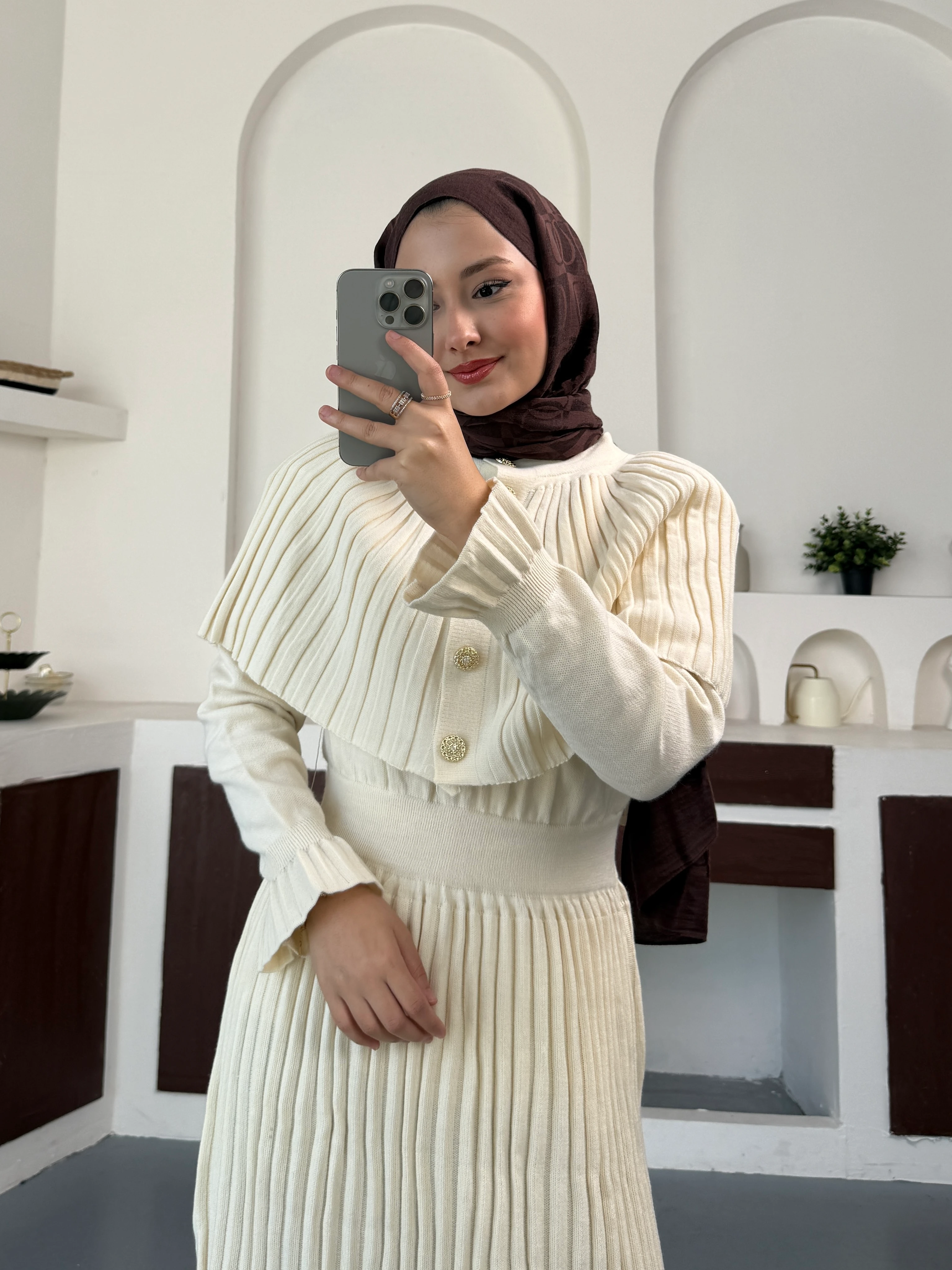 İkili Triko Tasarım Elbise