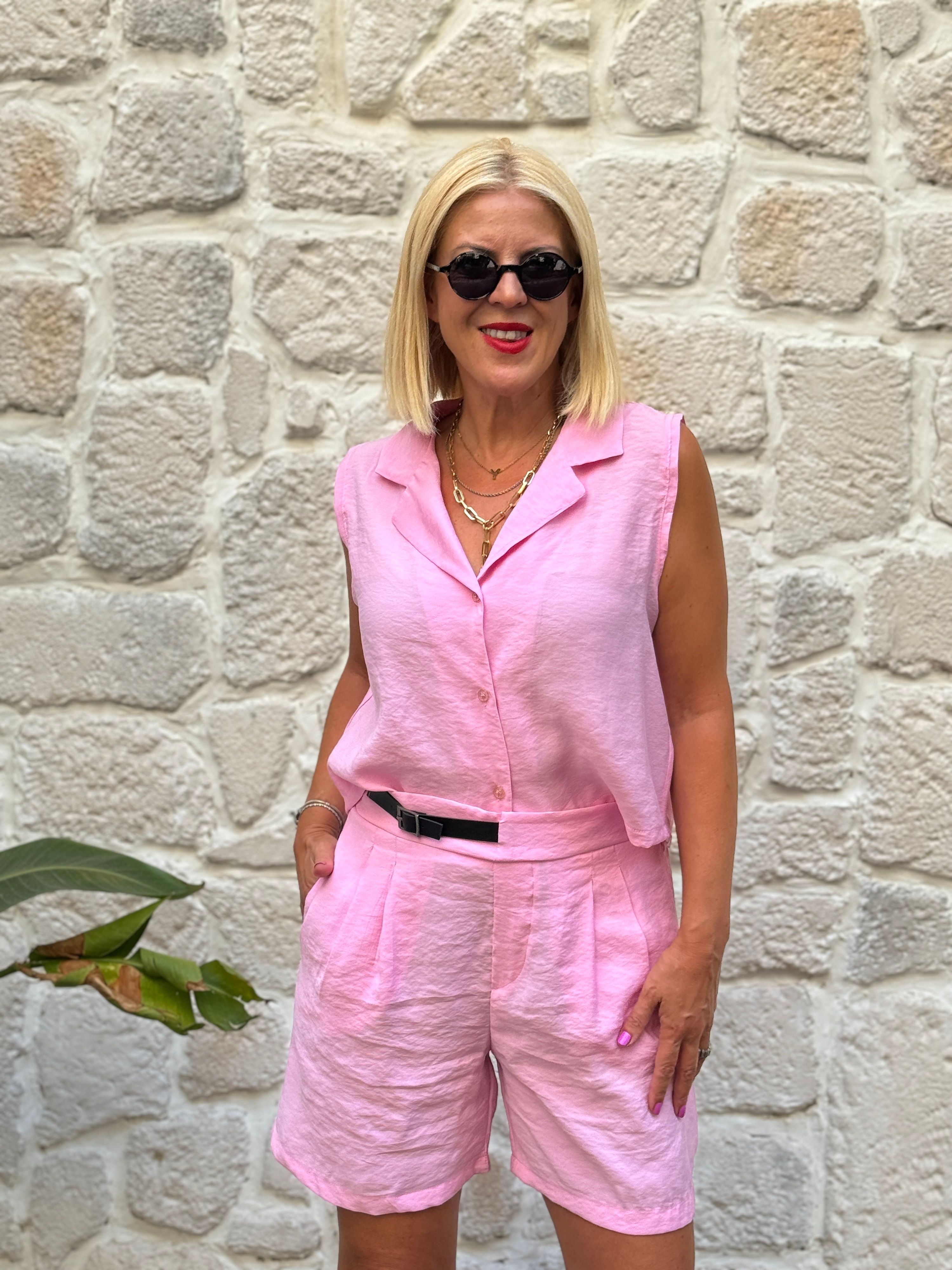 Margo Şortlu Takım - PEMBE