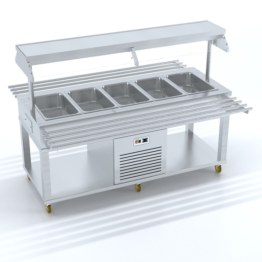 Salata Barı 180x70x85/135