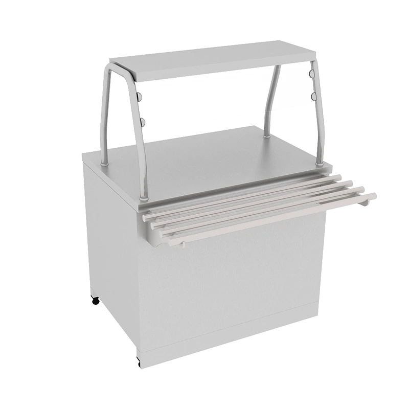 Nötr Servis Tezgahı Tek Sıra Servis Raflı Paslanmaz Gövdeli 120x70x85