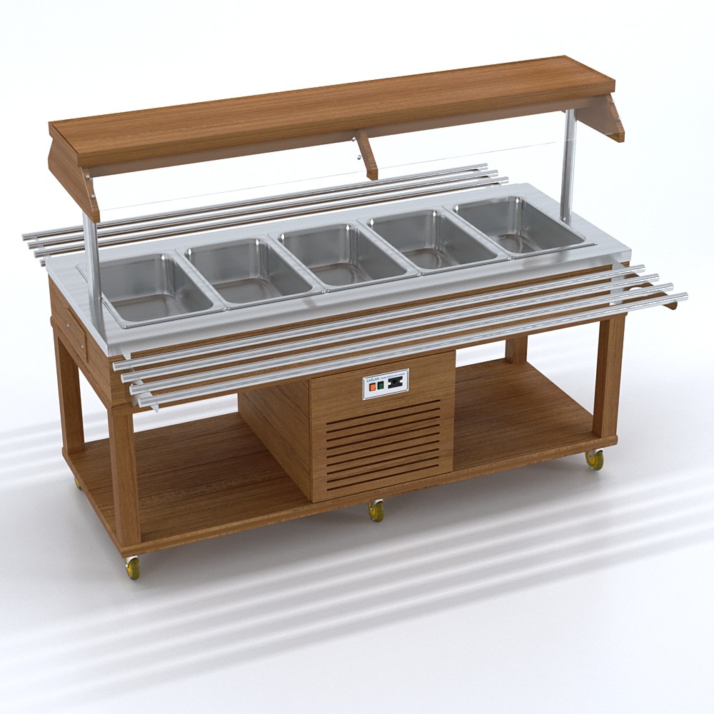 Salata Barı 180x70x85/135