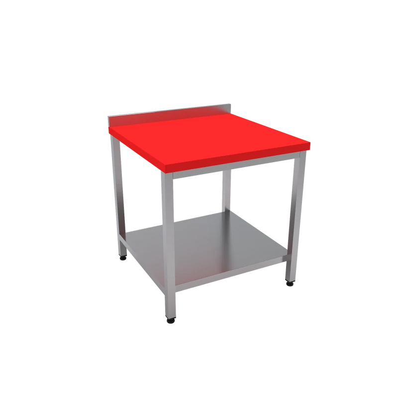 Et Kütüğü Polietilen Tablalı Taban Raflı 80x80x85 CM