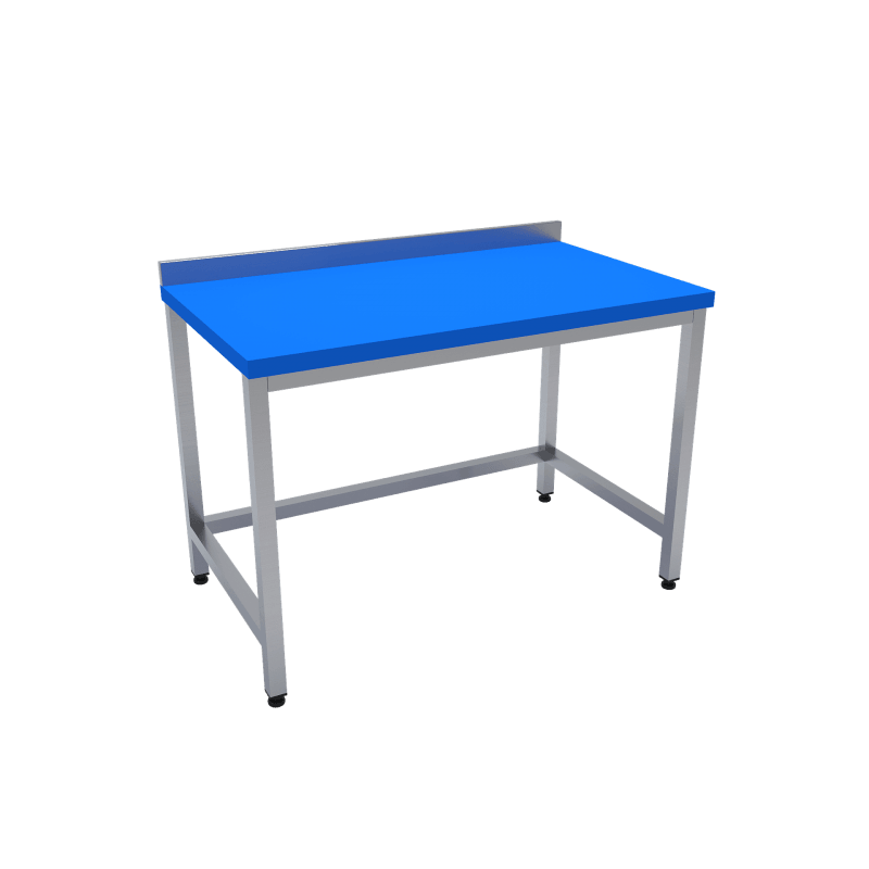 Çalışma Tezgahı Polietilen Tablalı 220x70x85 CM Mavi