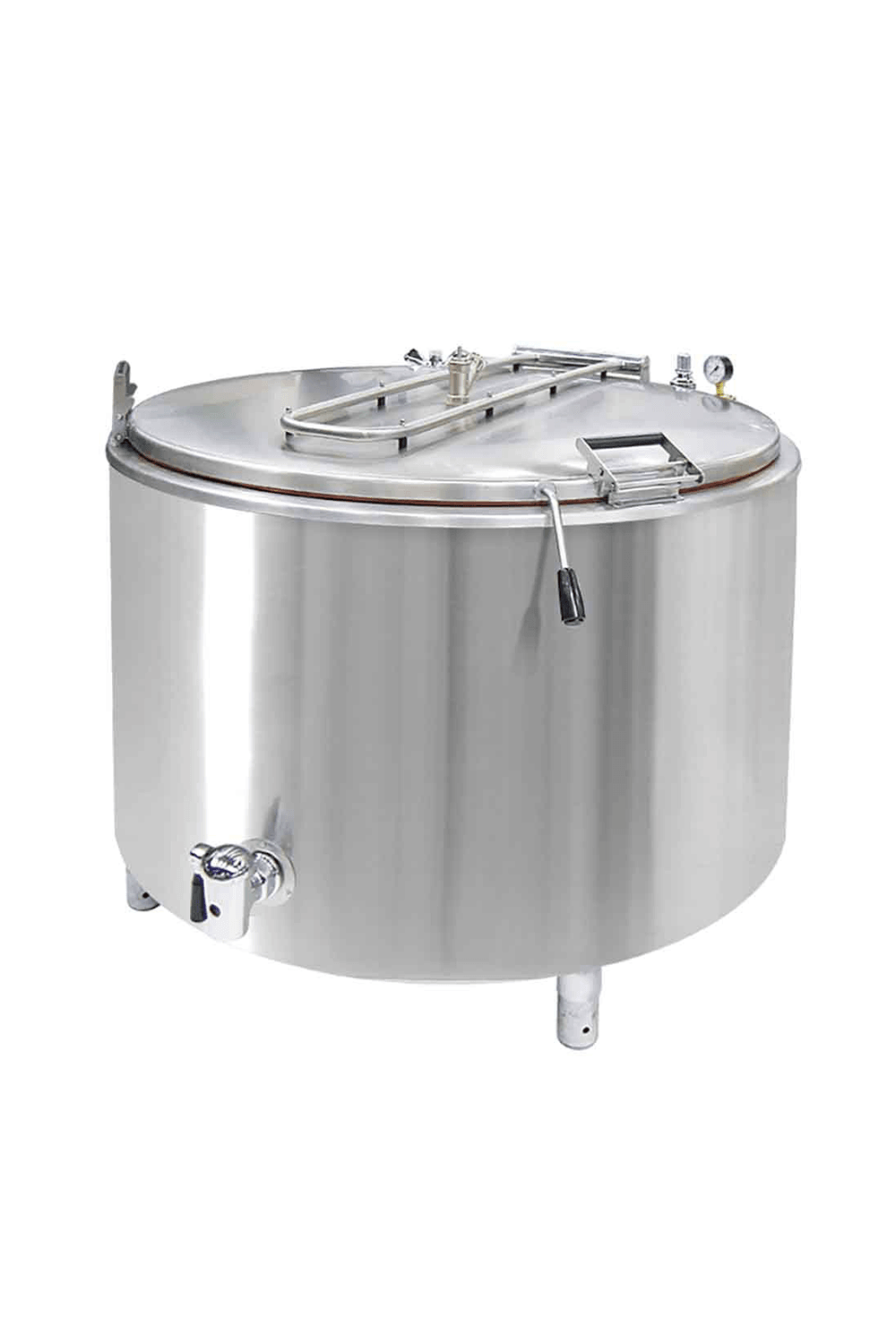 Kaynatma Tenceresi Buharlı 500 Litre Krom Çelik