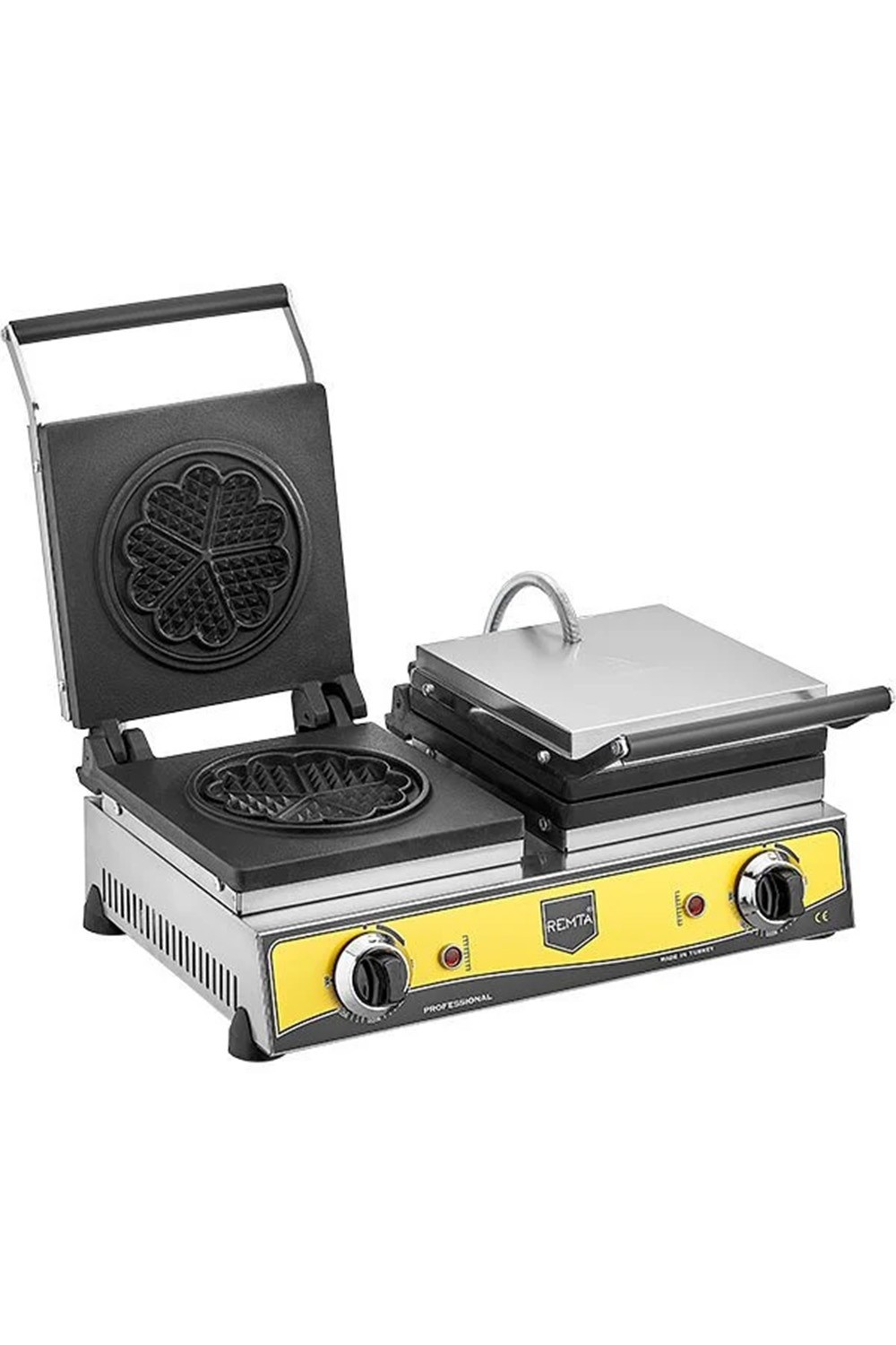 Çiftli Çiçek Model Waffle Makinesi Elektrikli 16 cm Çap