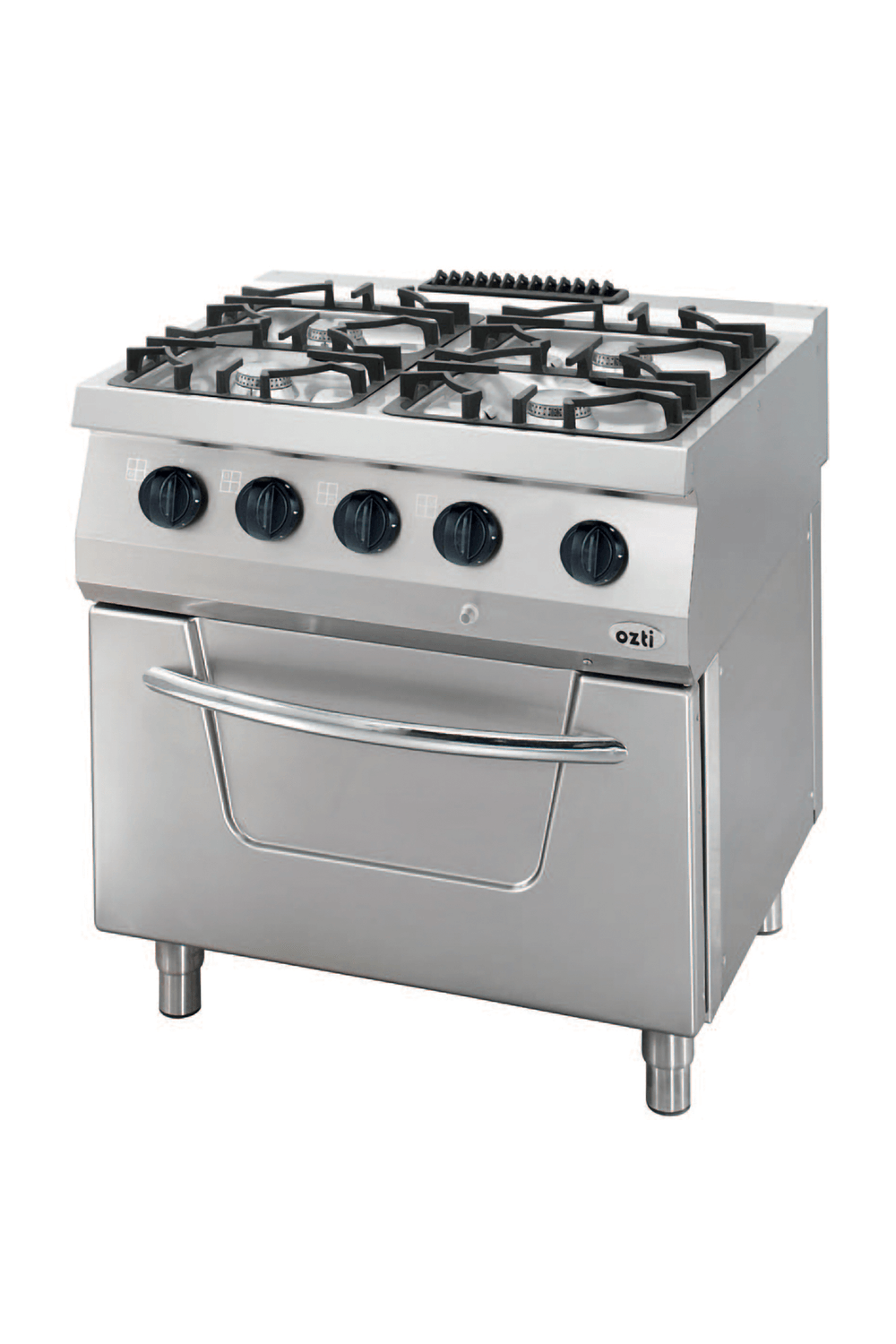 Kuzine Fırınlı 700 Seri Gazlı 4 Açık Ateş 80x70x85 (Ls)-4X7,5Kw+7Kw Gazlı Fırın