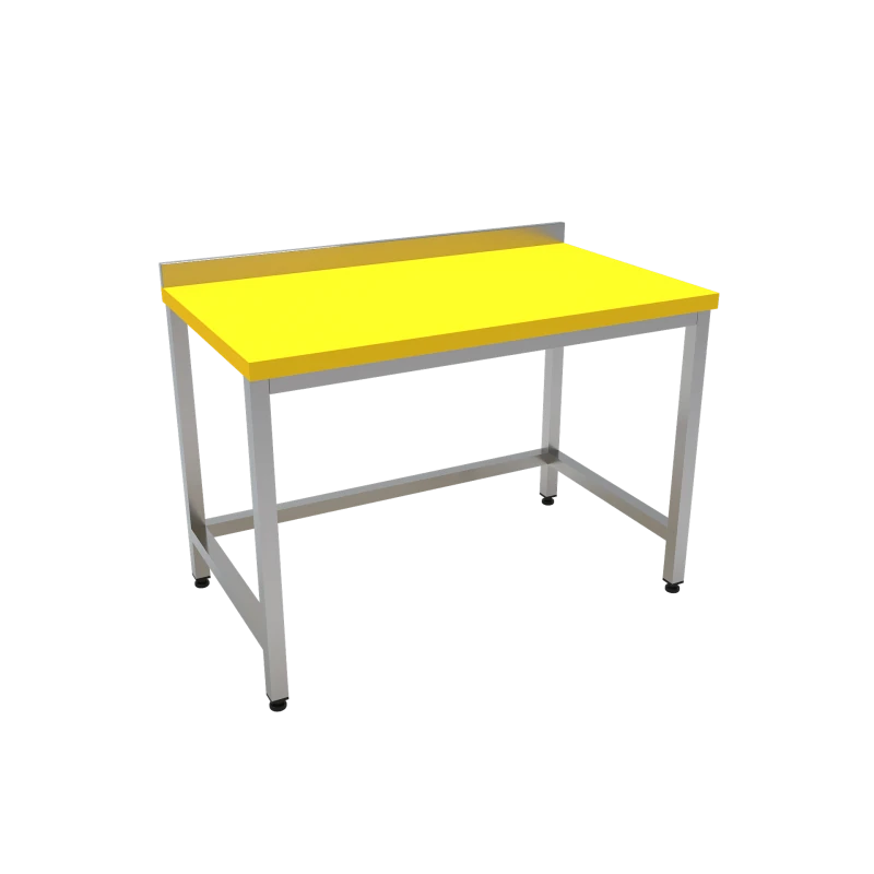 Çalışma Tezgahı Polietilen Tablalı 200x70x85 CM Sarı