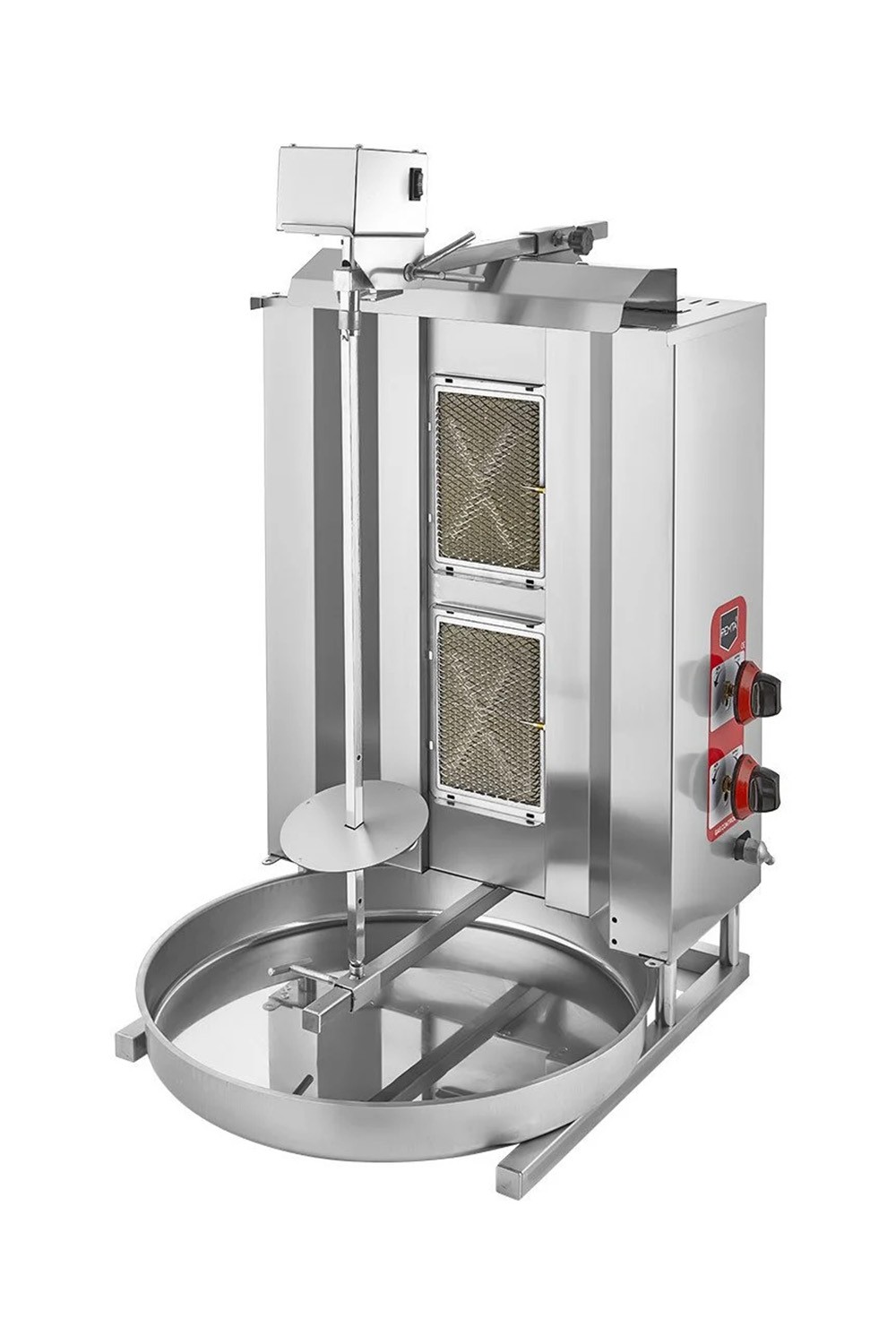 2 Radyanlı Üstten Motorlu Gazlı (CE) Döner Ocağı