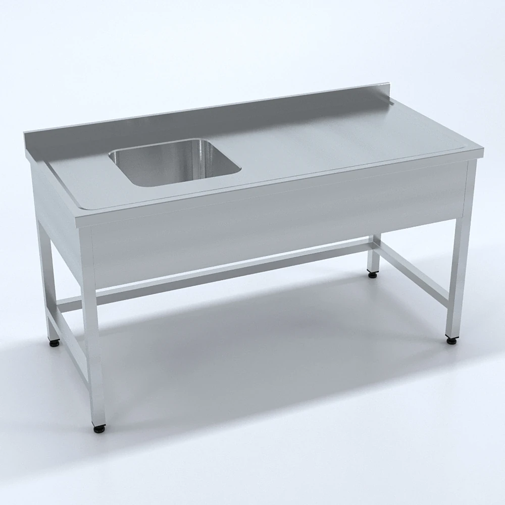 Tek Evyeli Tezgah 180x70x85