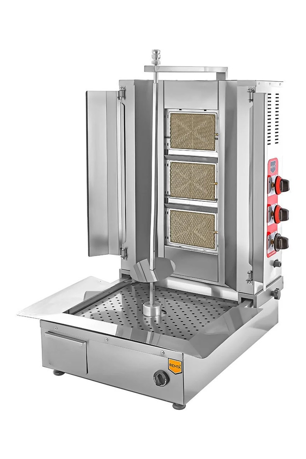 3 Radyanlı Alttan Motorlu Gazlı (CE) Döner Ocağı