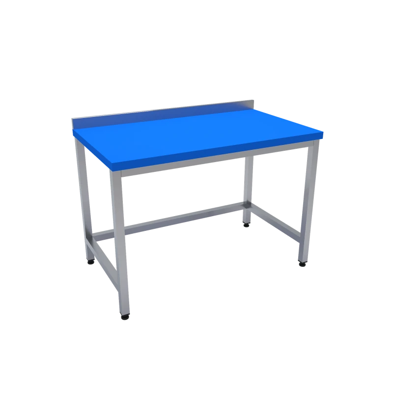 Çalışma Tezgahı Polietilen Tablalı 180x70x85 CM Mavi