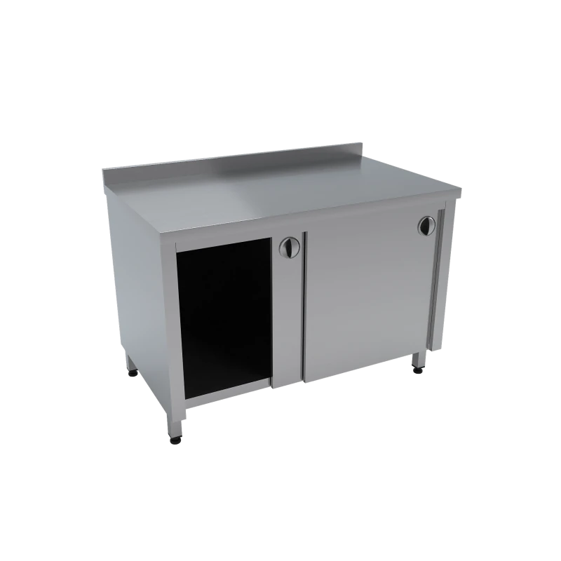 Çalışma Tezgahı Dolaplı Taban ve Ara Raflı Kapılı 120x70x85 CM