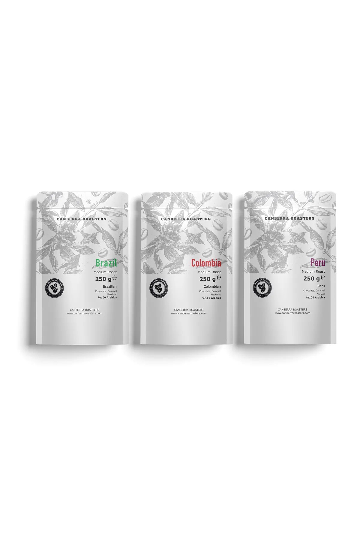 3'lü Paket Medium Roast Kahve Çekirdeği 250 gr x3 
