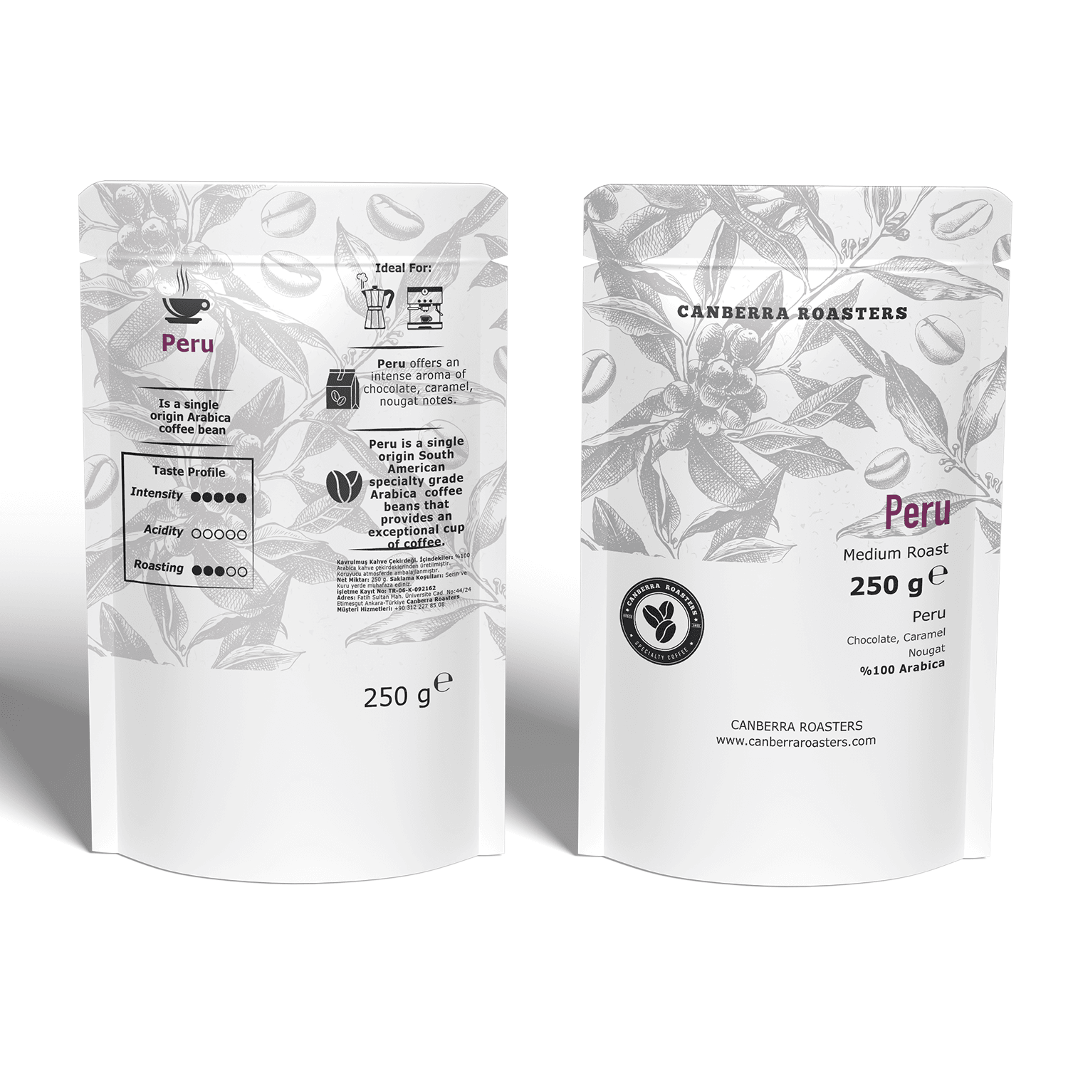 Canberra Peru Medium Roast  – Kahve Çekirdeği
