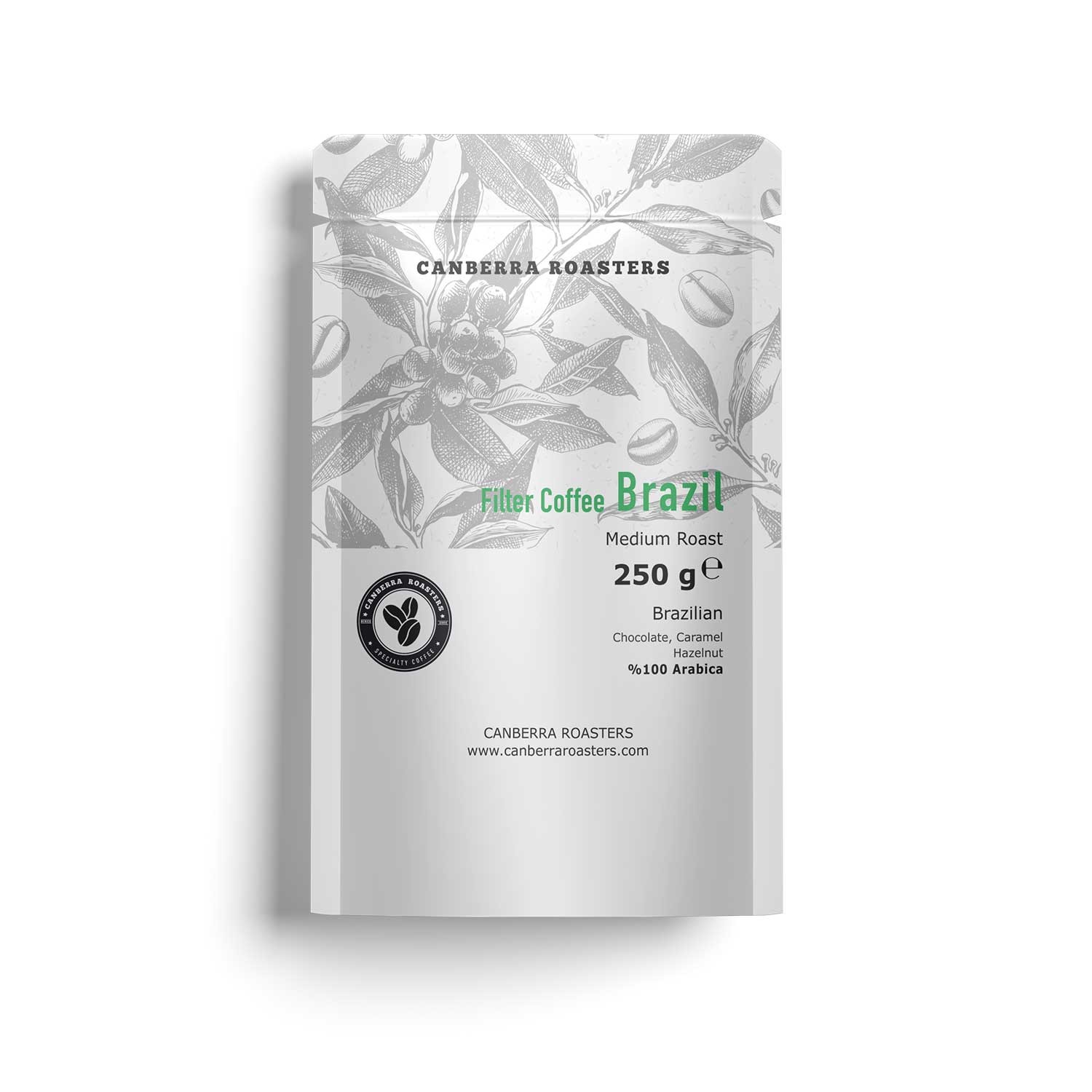 Canberra Brazil Medium Roast – Öğütülmüş Filtre Kahve