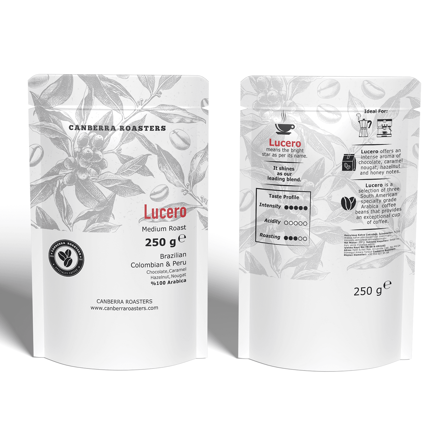 Canberra Lucero Medium Roast – Kahve Çekirdeği