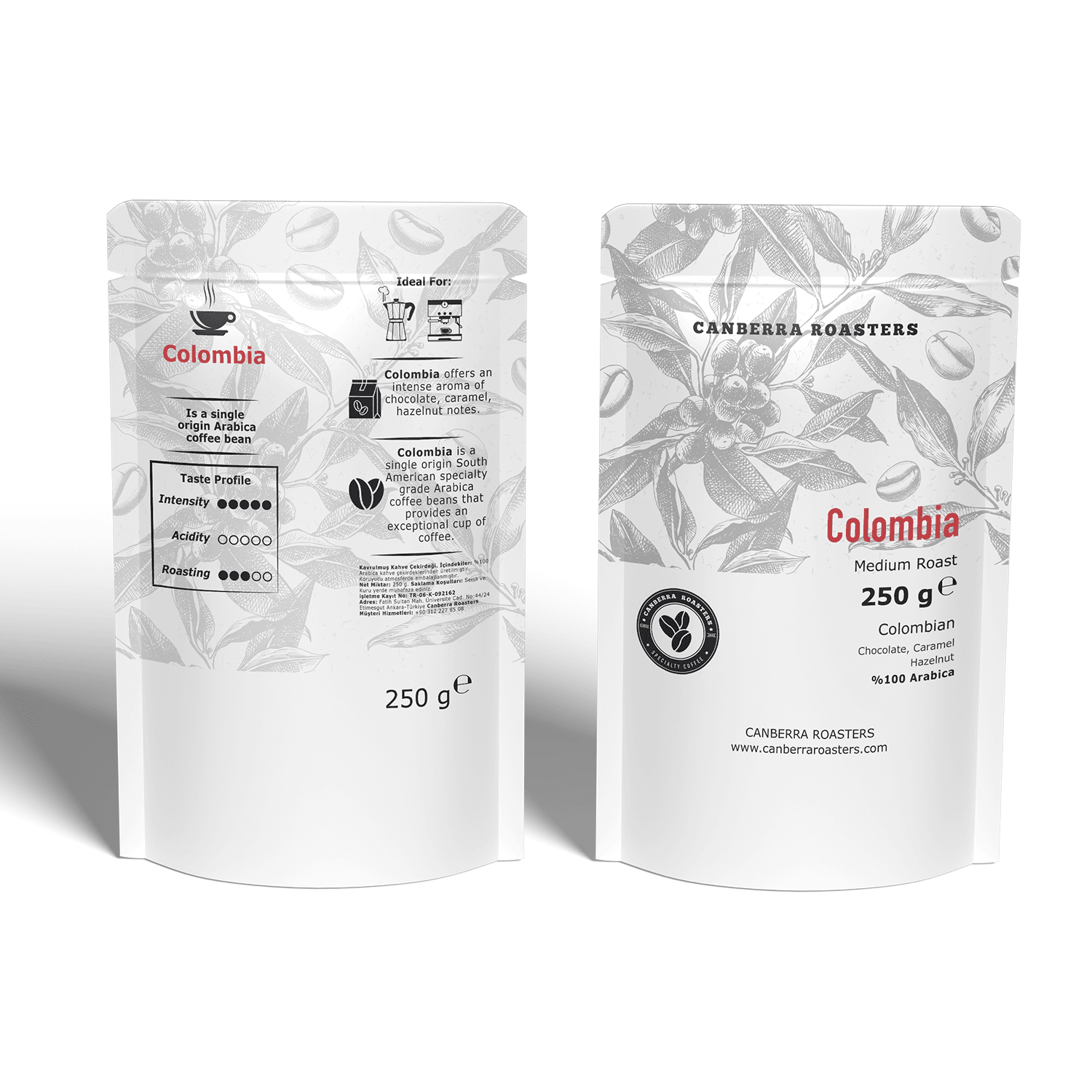 Canberra Colombia Medium Roast – Kahve Çekirdeği