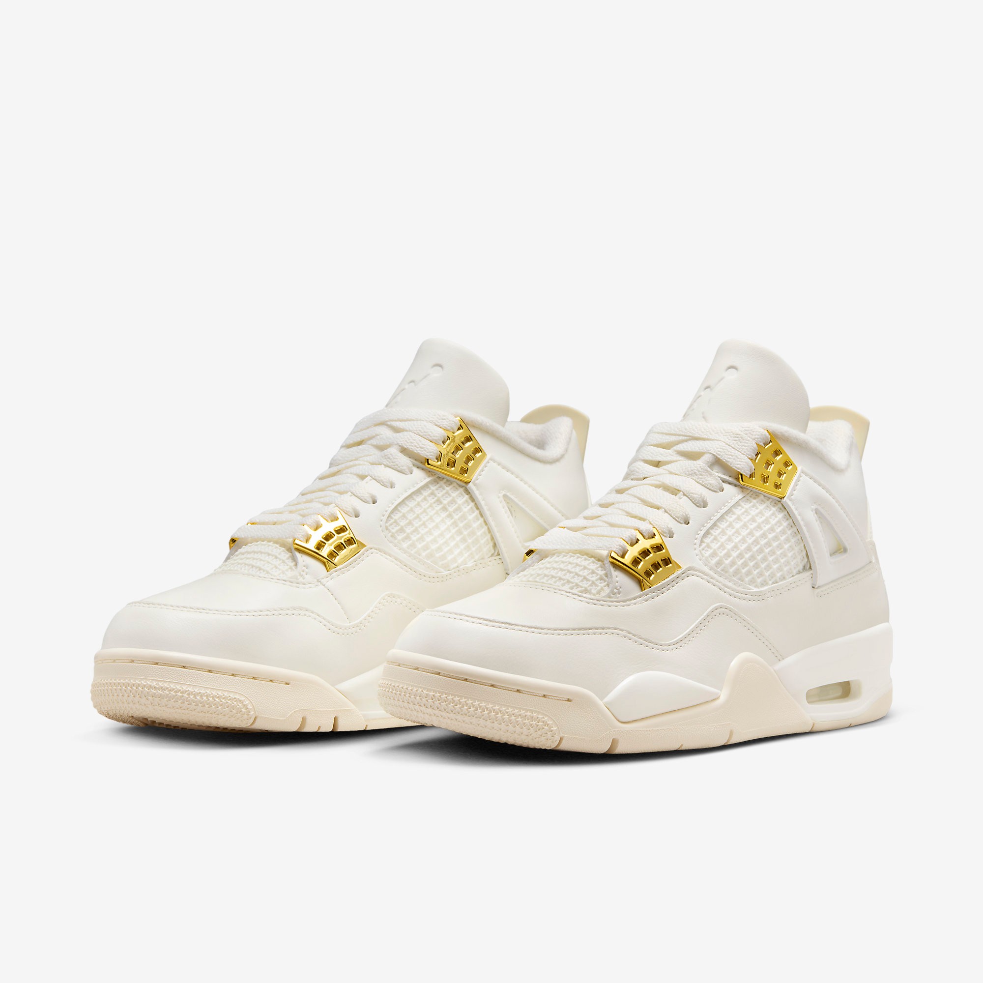 Nike Air Jordan 4 Retro White & Gold