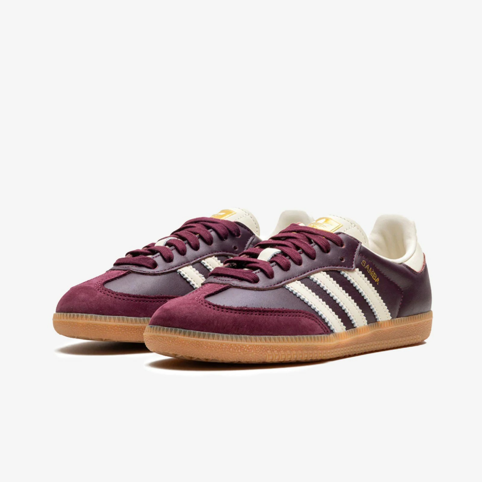 Adidas Samba Maroon  Cream White