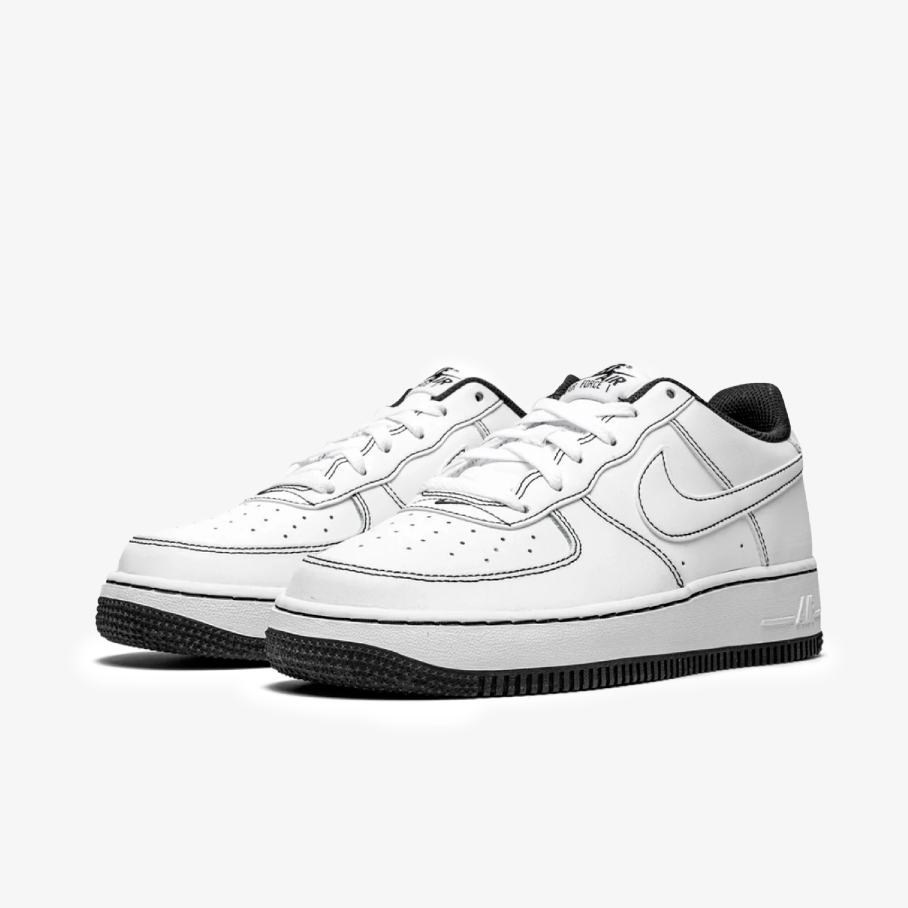 Nike Air Force Black Stitch