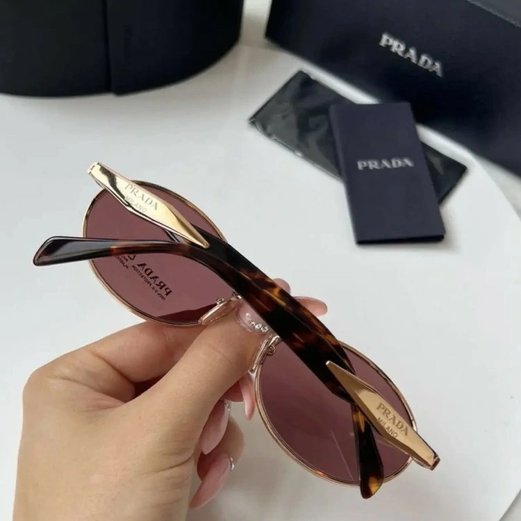 Prada PR65ZS Oval Purple Brown