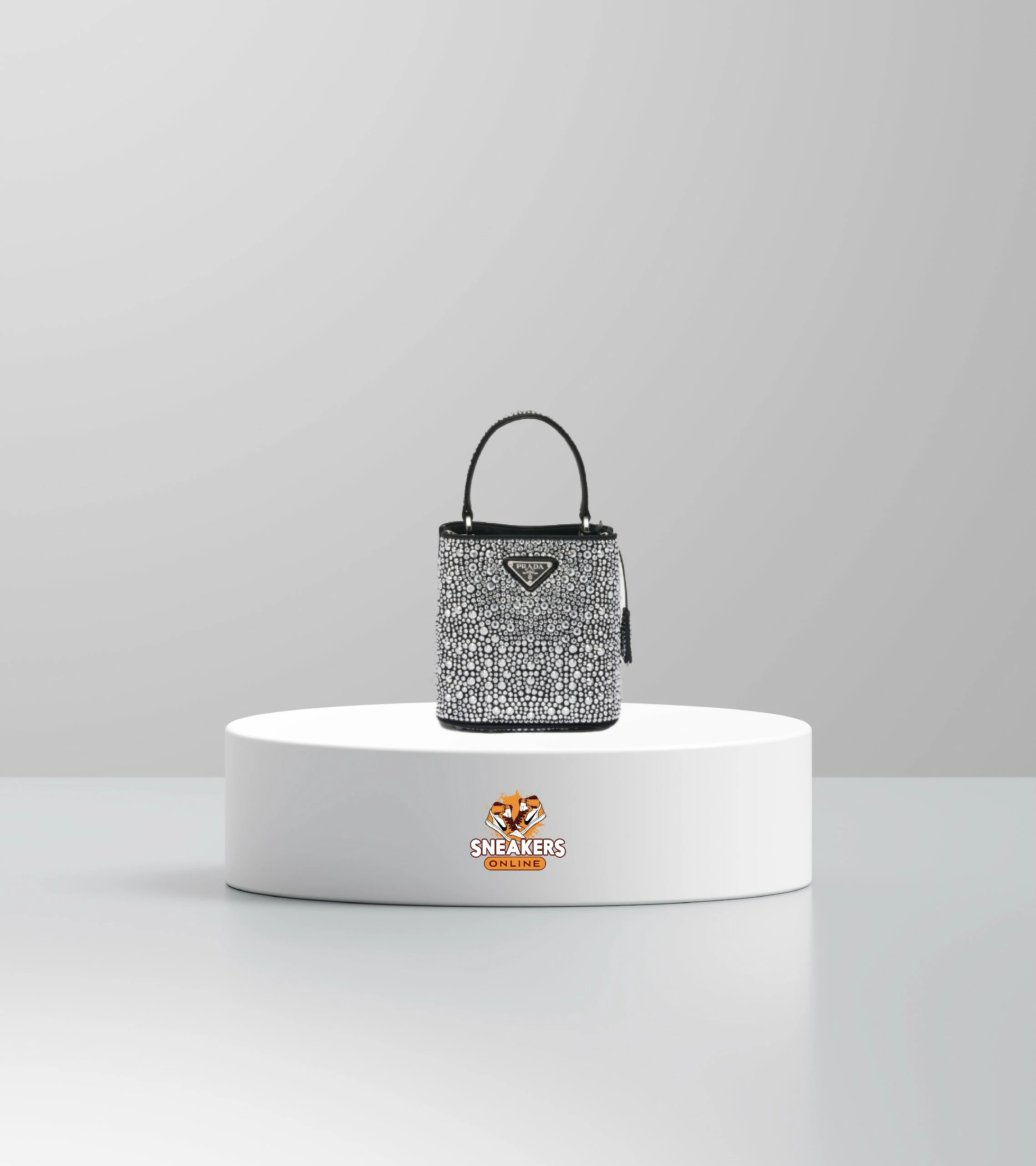 Prada Stone Silver Bag (17x17cm)