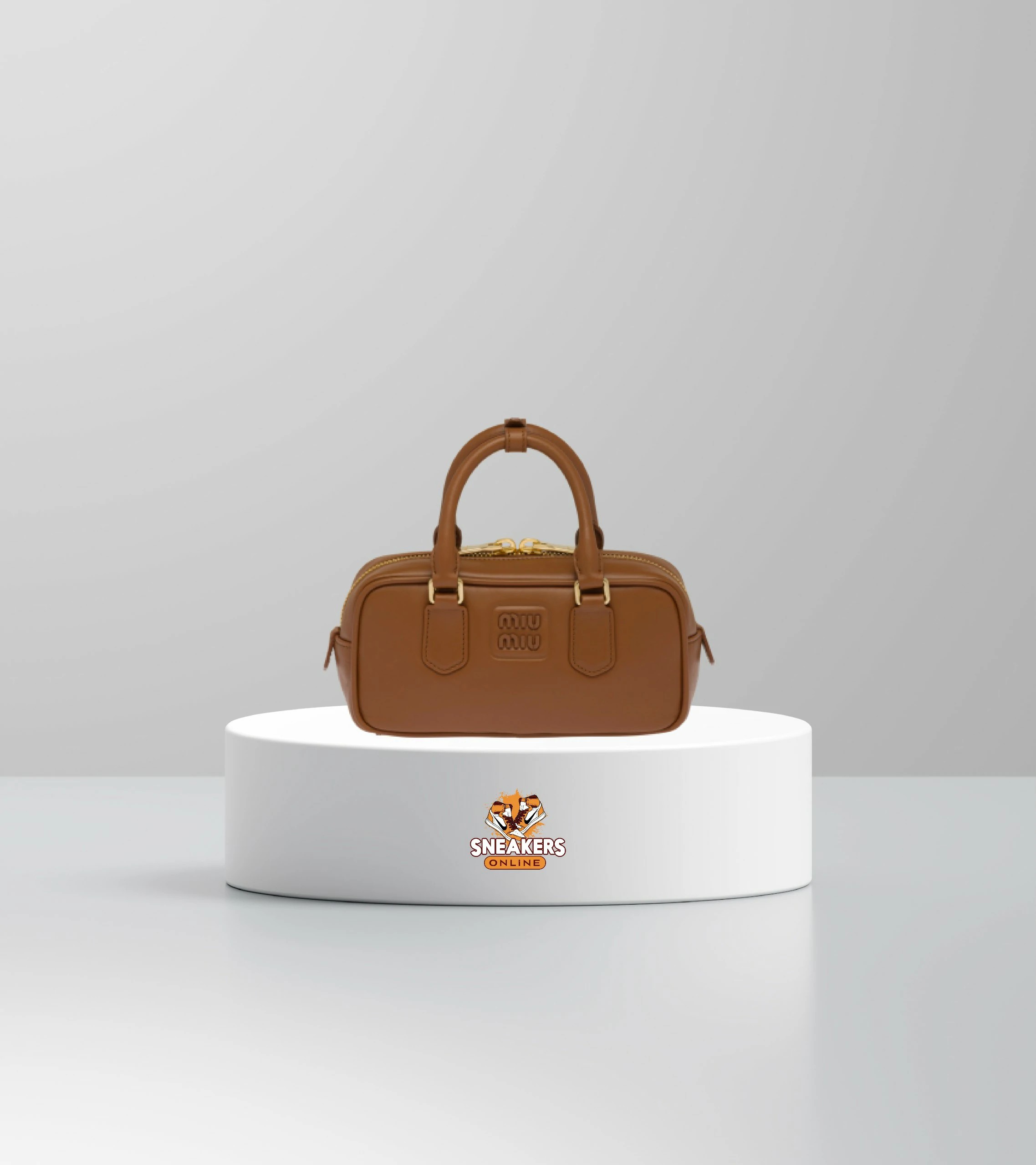 Miu Miu Arcadie Camel Glossy Leather (27x12) 