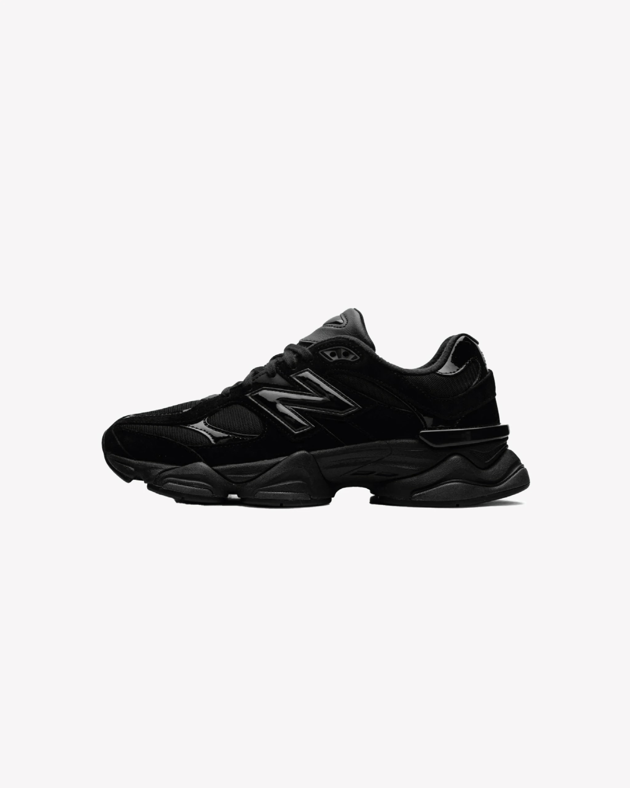 New Balance 9060  Triple Black Patent