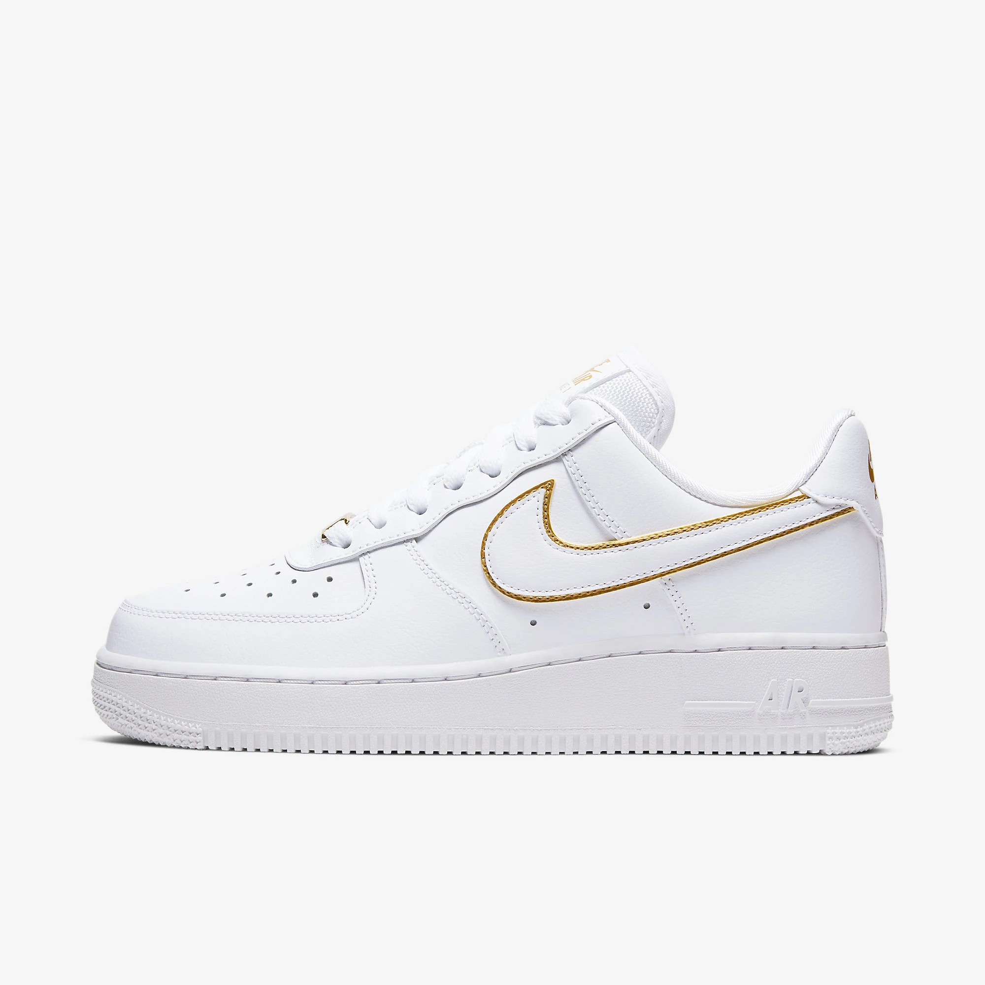 Nike Air Force 1 Low Icon Clash White Metallic Gold