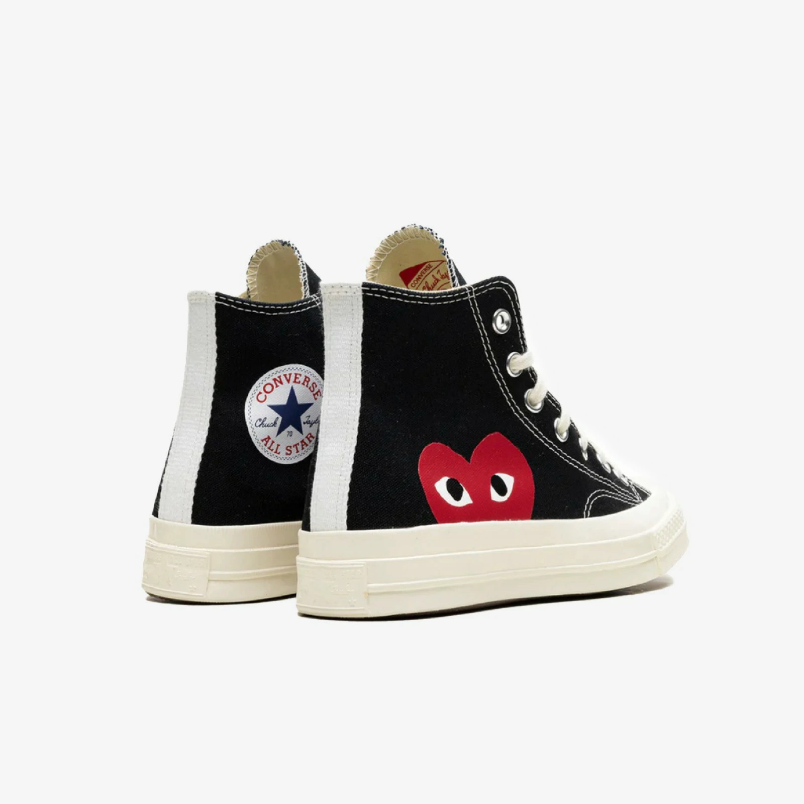 Converse x Comme des Garçons PLAY Chuck 70 High Top Black White