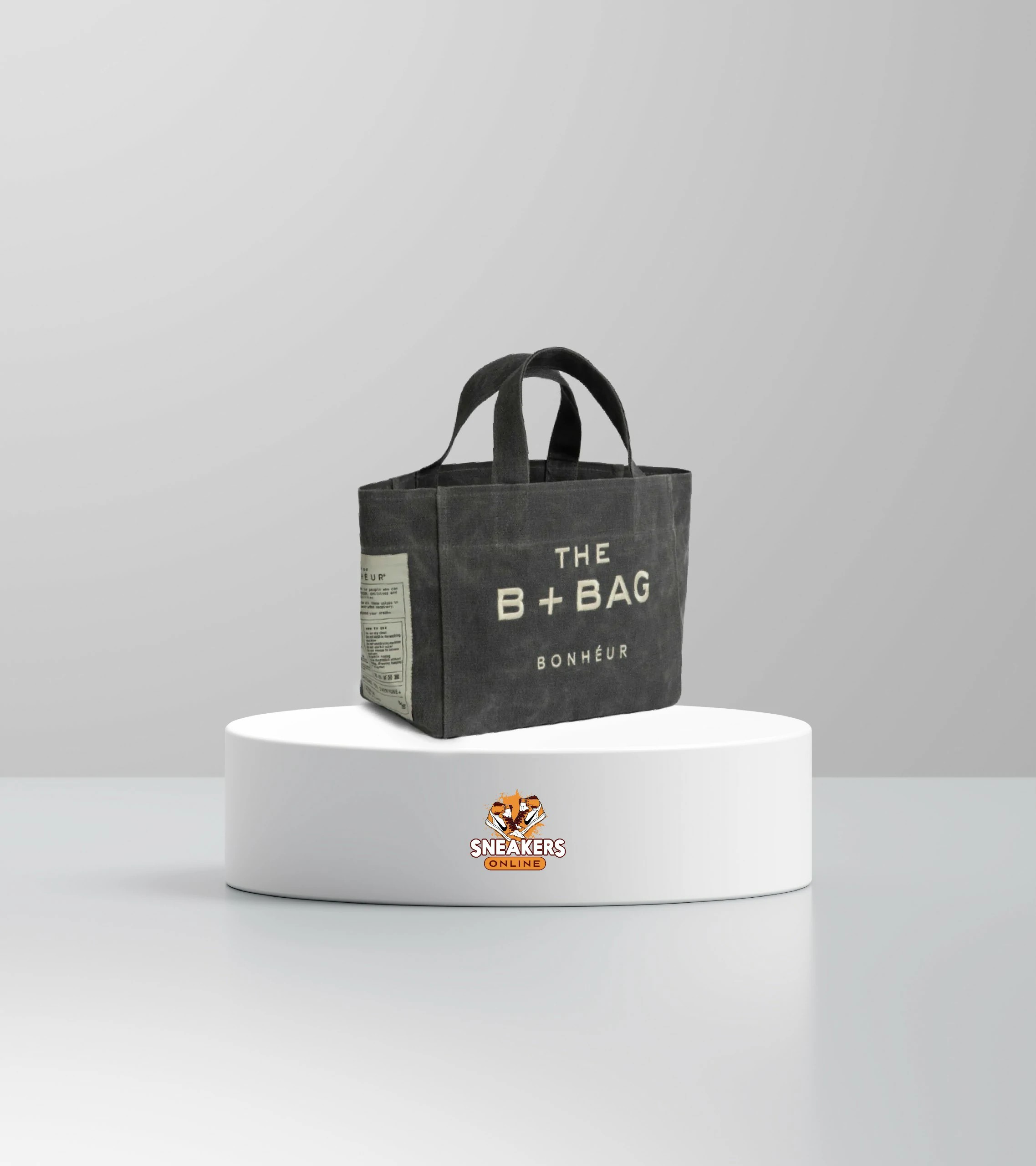 Bonheur The B+Bag Kanvas Ghost Gray Çanta