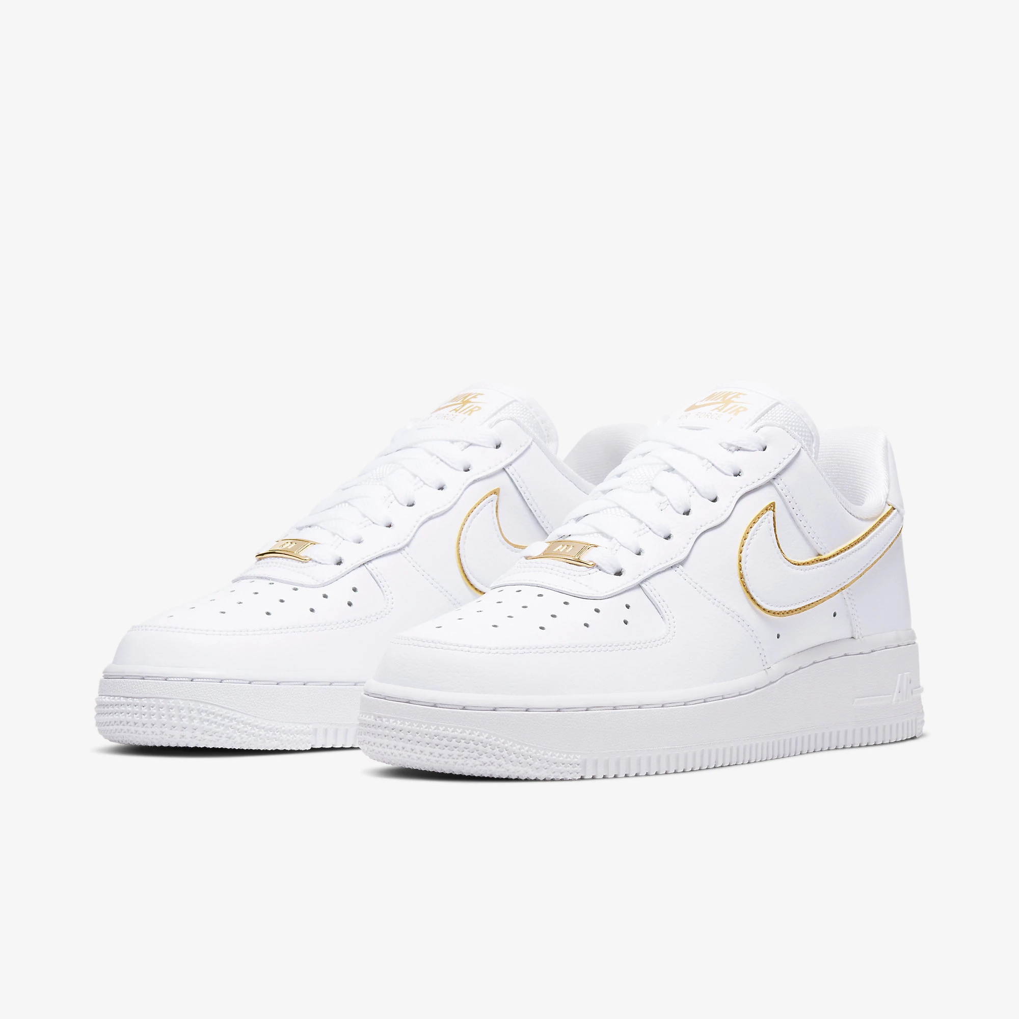 Nike Air Force 1 Low Icon Clash White Metallic Gold